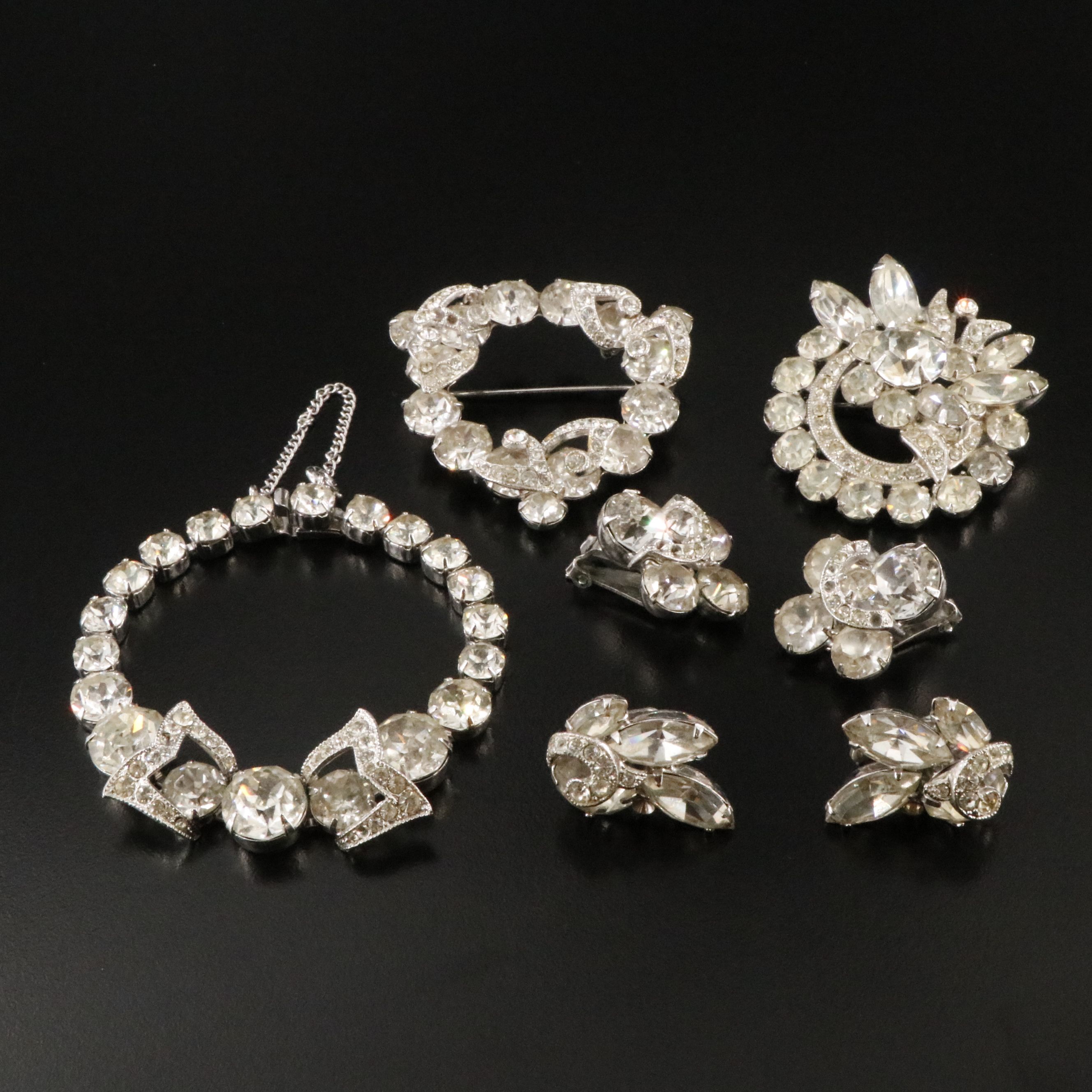 Collection of Eisenberg and Eisenberg Ice Rhinestone Jewelry