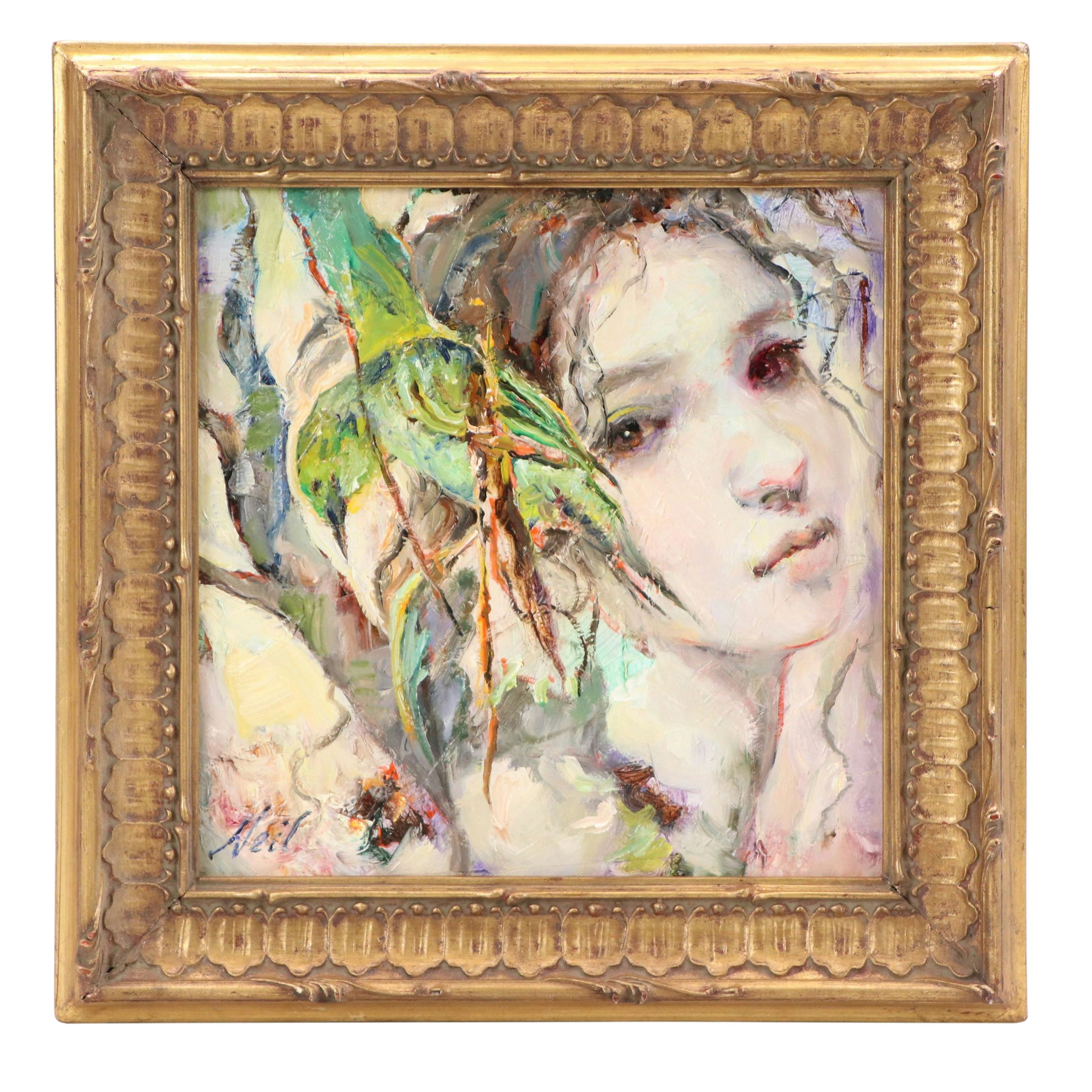 Pamela Neil Portrait Oil Painting, 21st Century