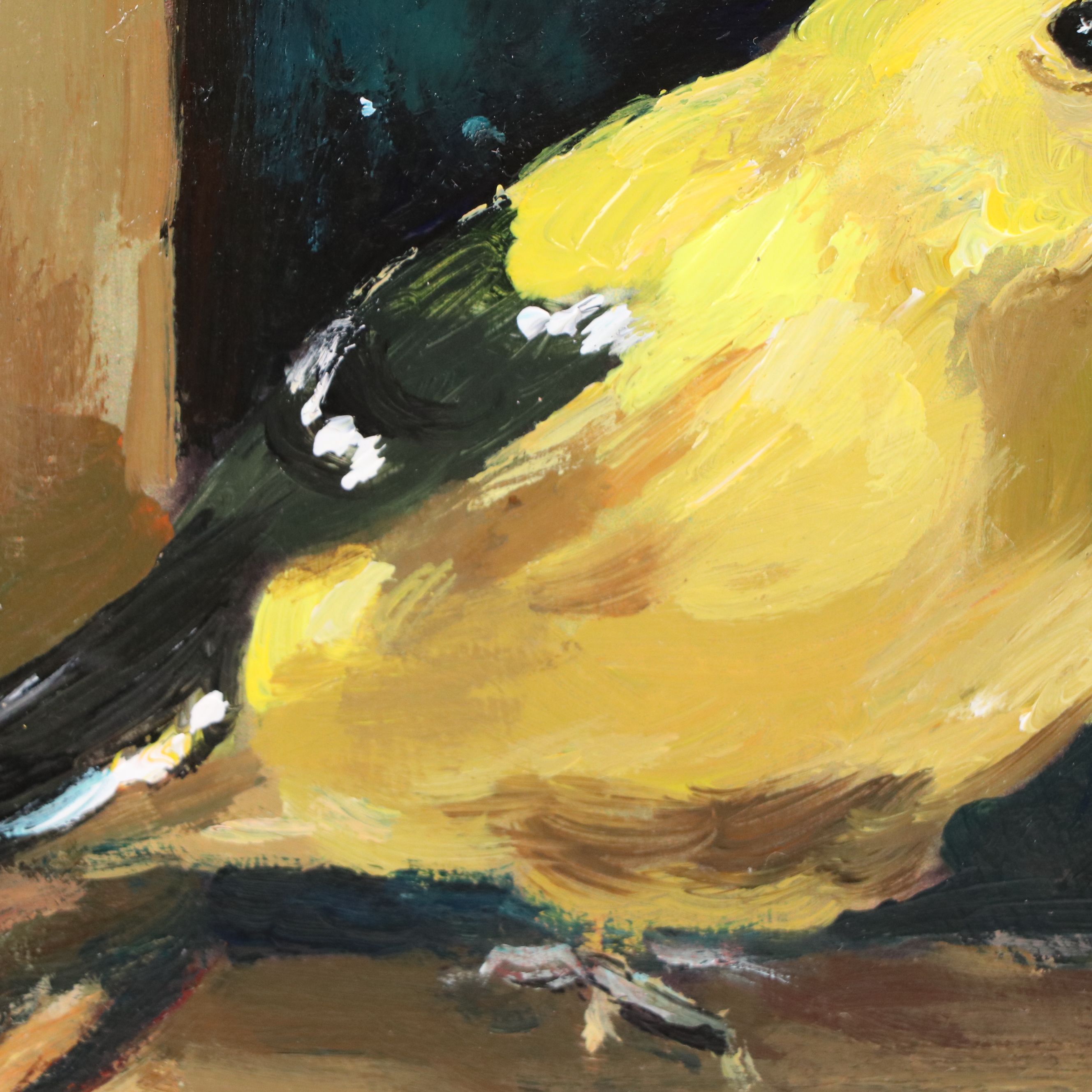 Adam Deda Bird Oil Painting "Moonlight Chats," 2026