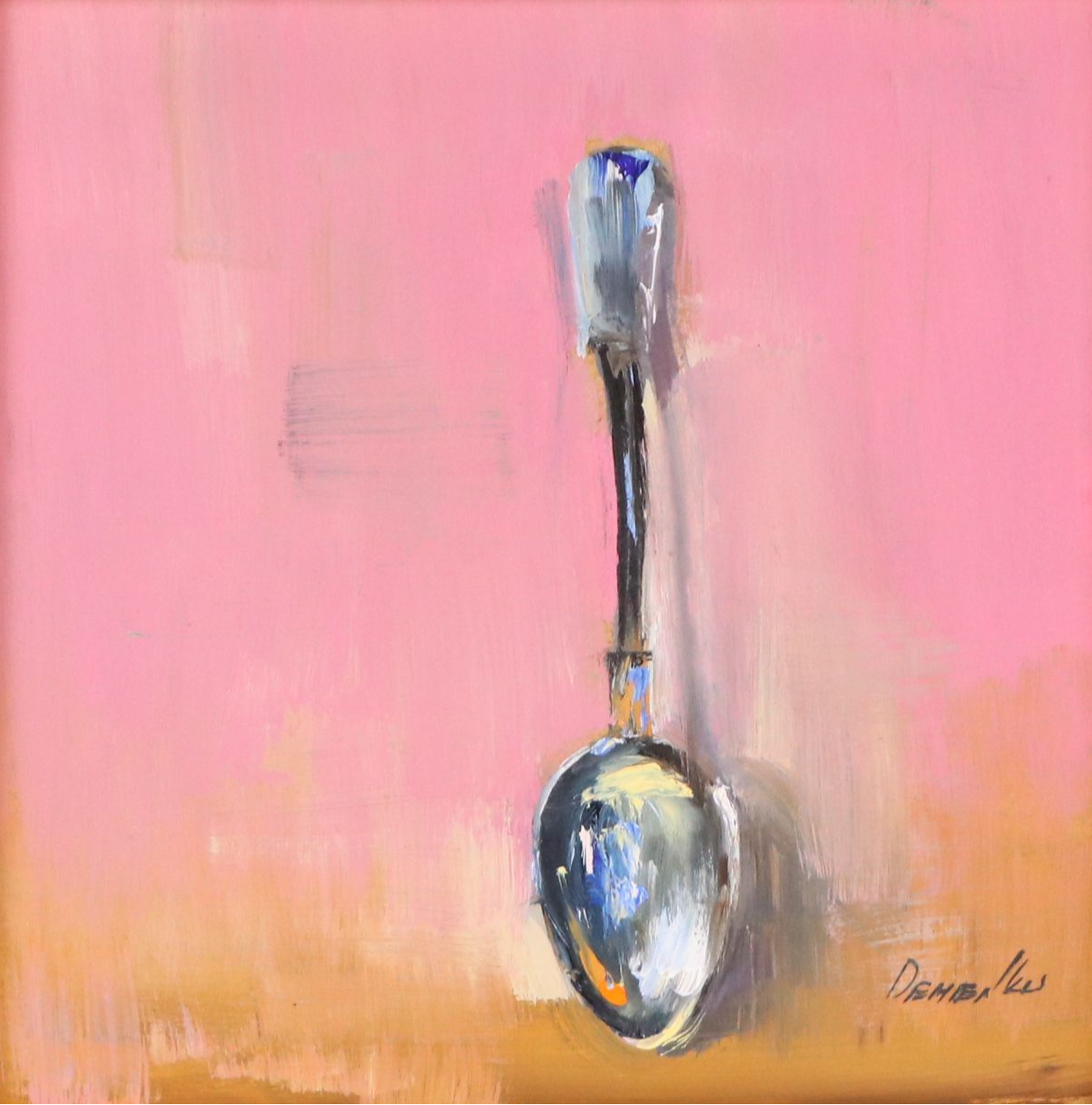 Natalia Demenko Still Life Oil Painting of Fiddle Handled Spoon