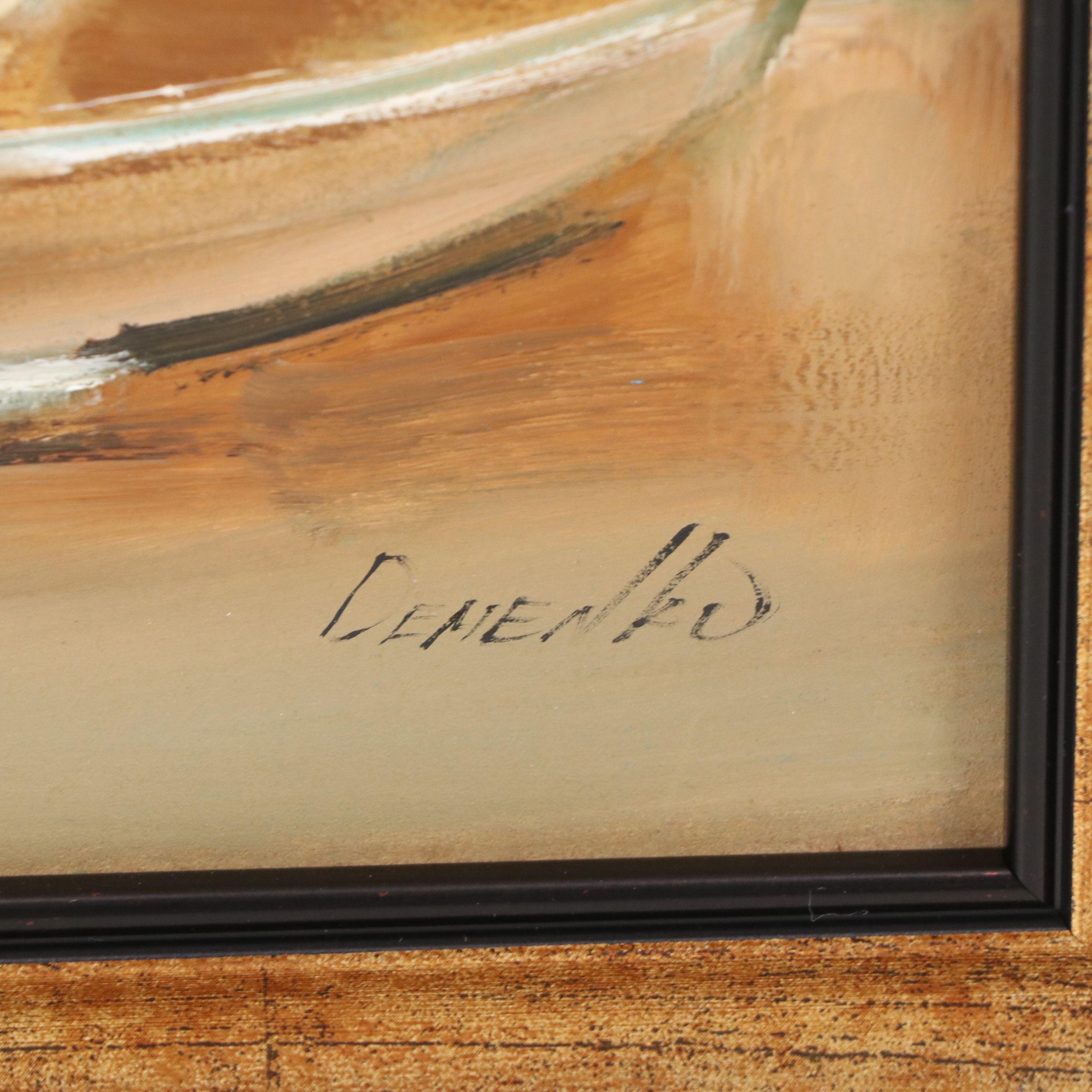 Natalia Demenko Still Life Oil Painting of Stacked Teacups