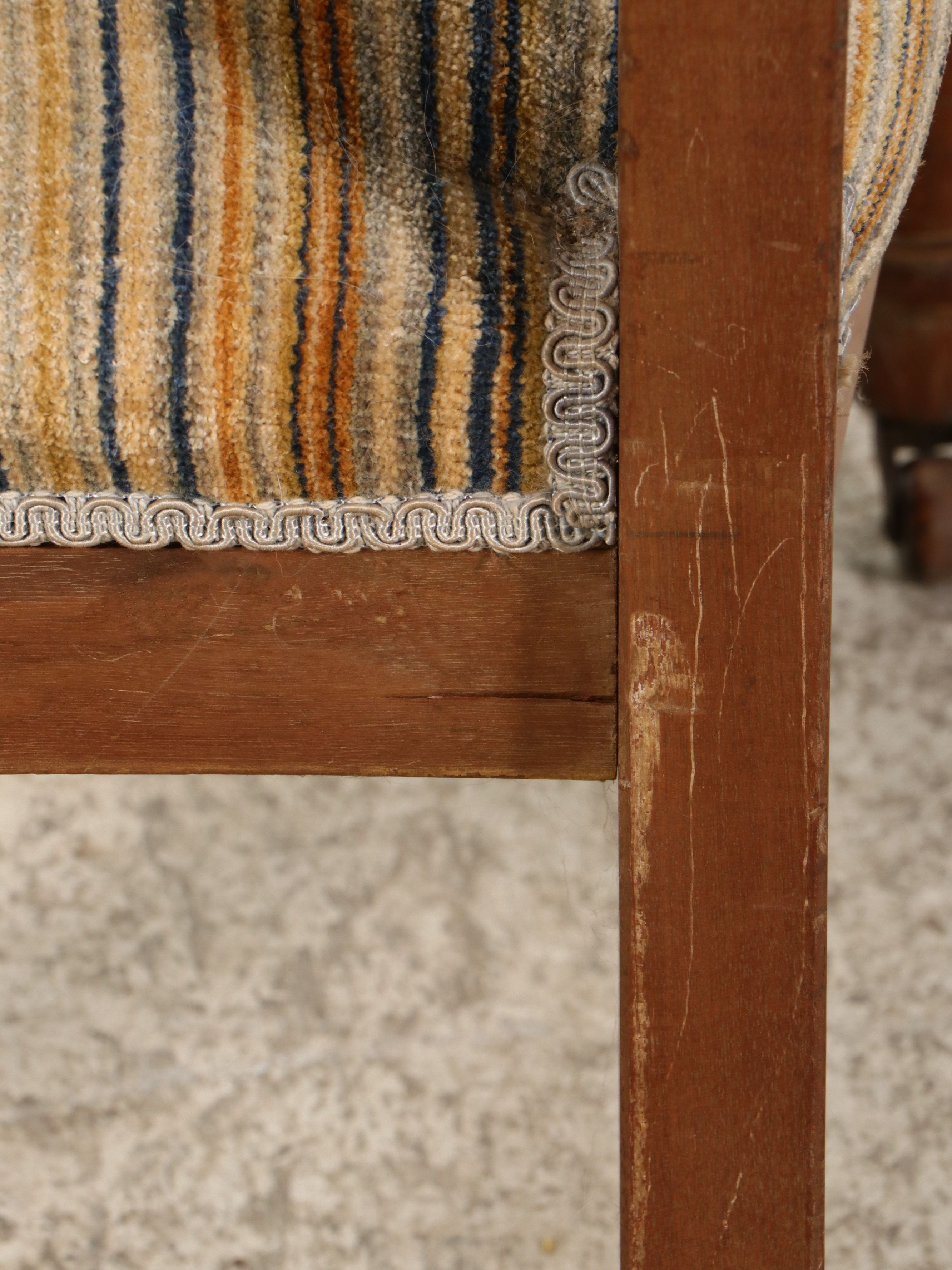 Set of Six Eastlake Carved Walnut Dining Chairs