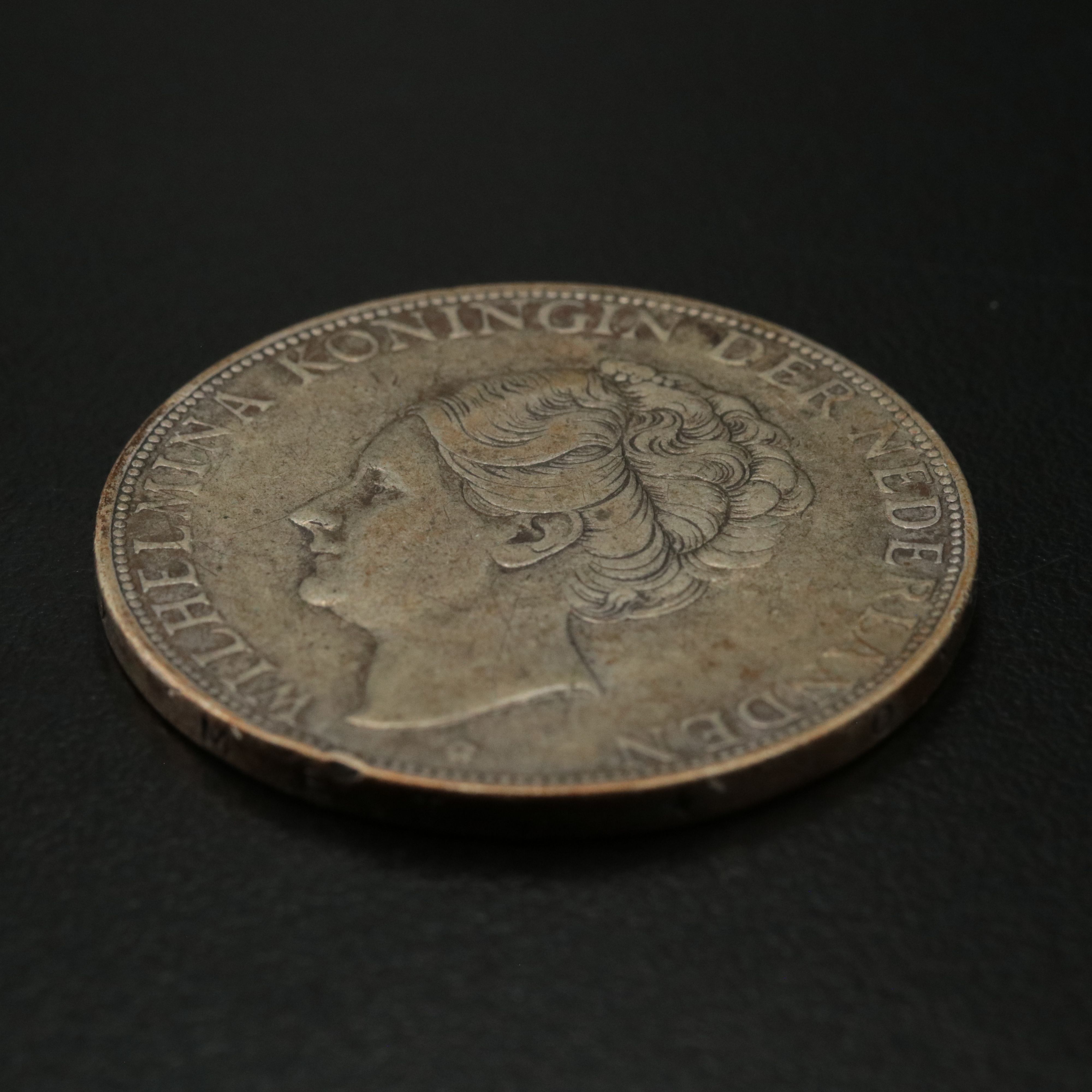 1933 Netherlands Silver Two and One Half Gulden