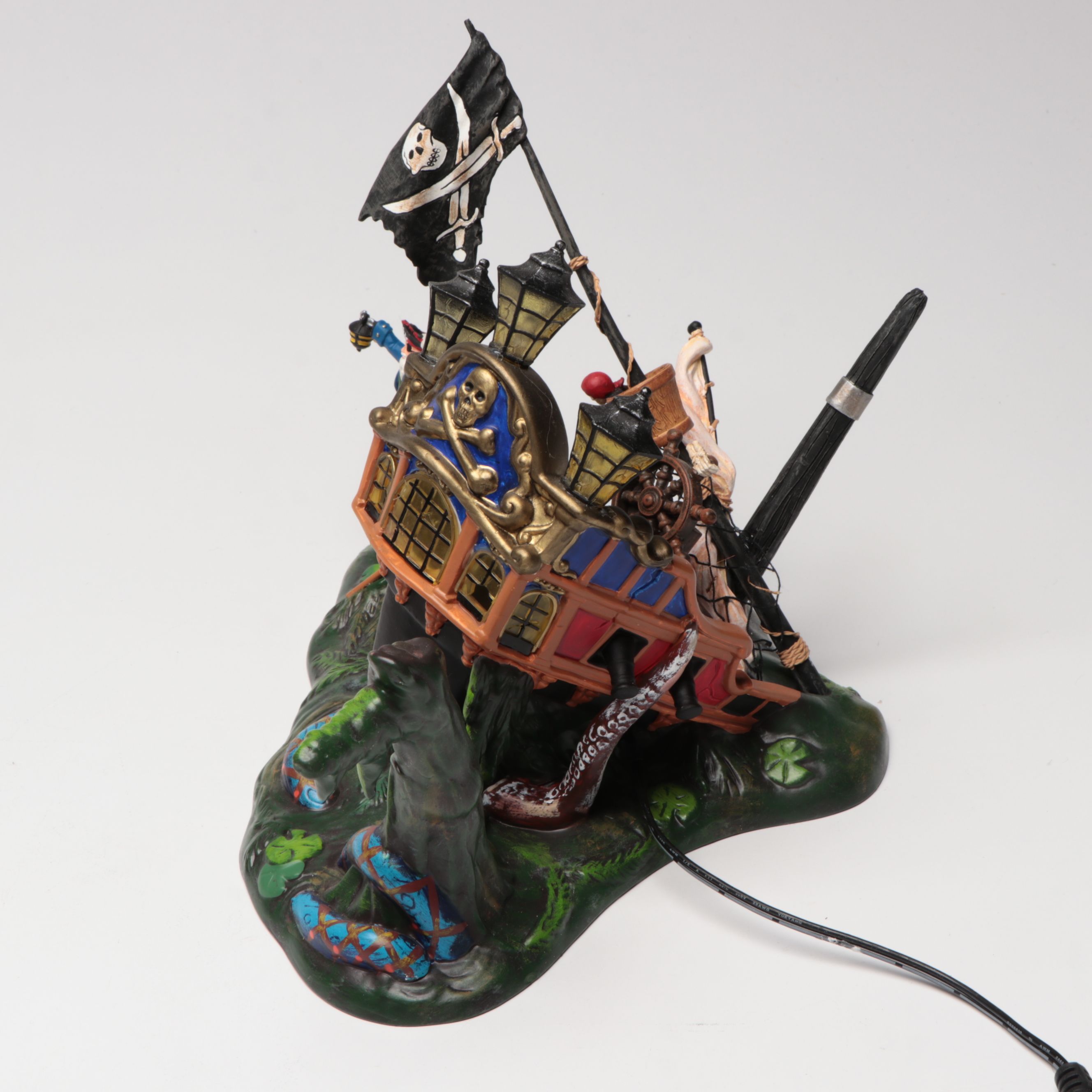 Dept. 56 "Witch's Brew Pub" and "Ship of Sea Phantoms" Village Décor