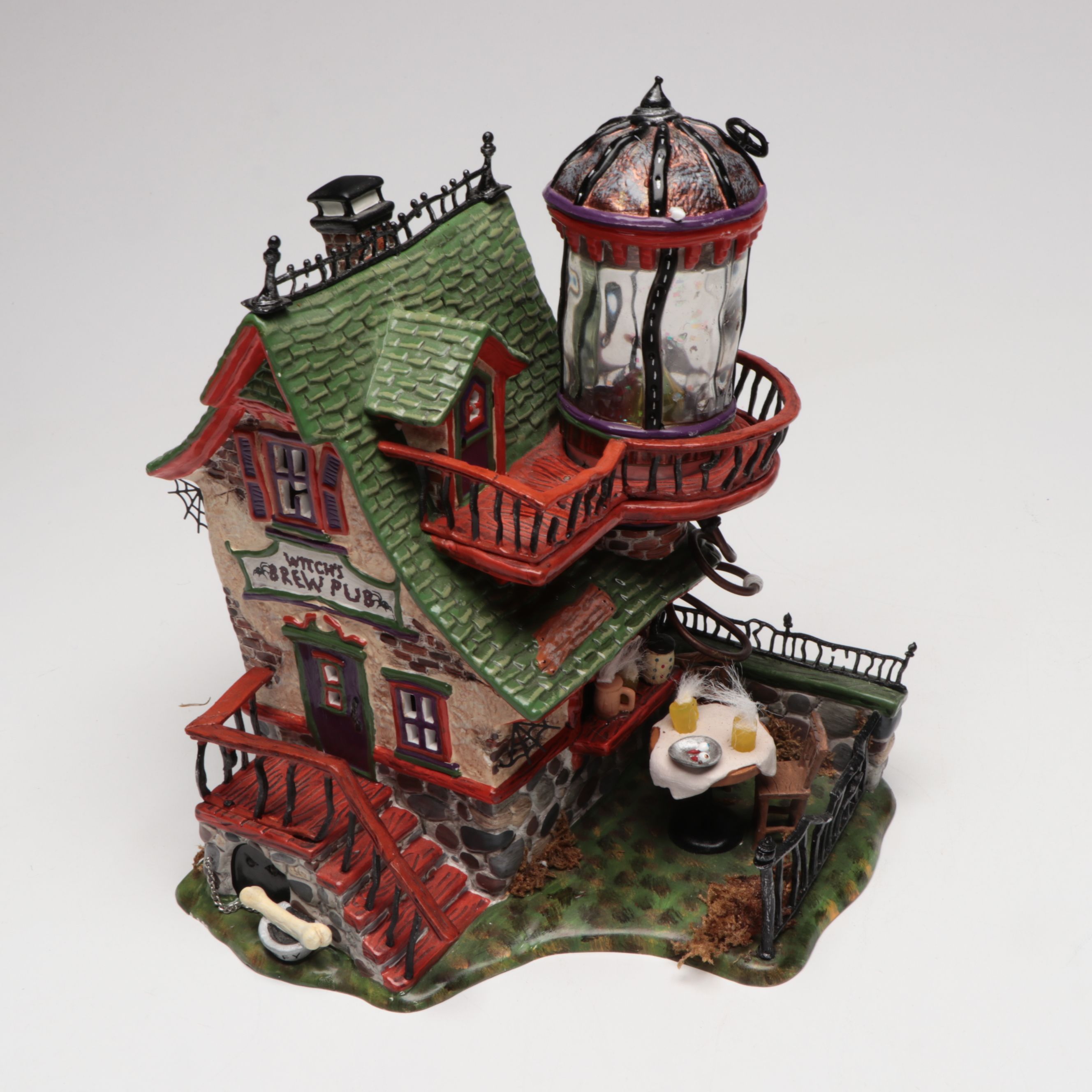Dept. 56 "Witch's Brew Pub" and "Ship of Sea Phantoms" Village Décor