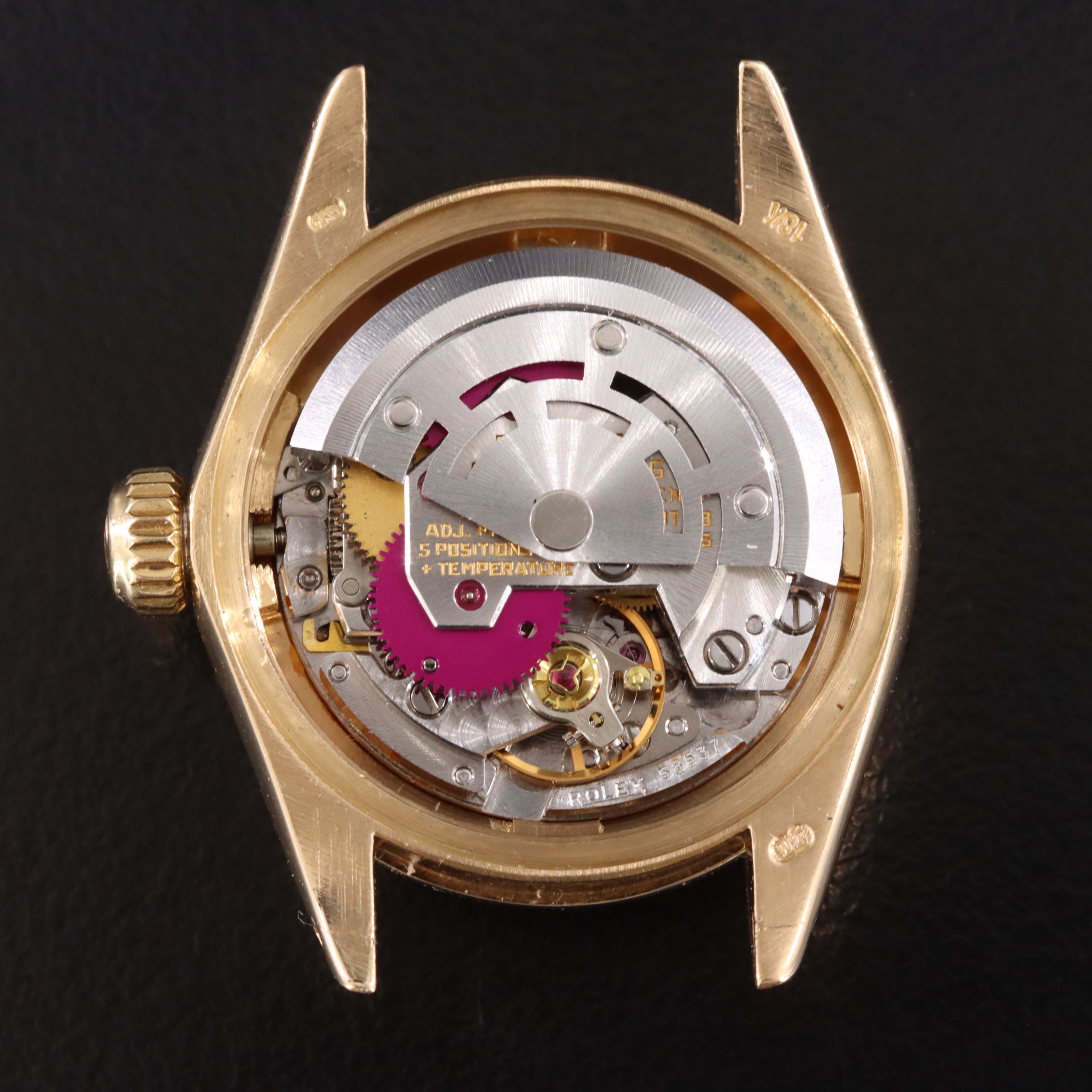 Rolex Datejust 6916 Custom Dial Vintage 18K Watch c.1979