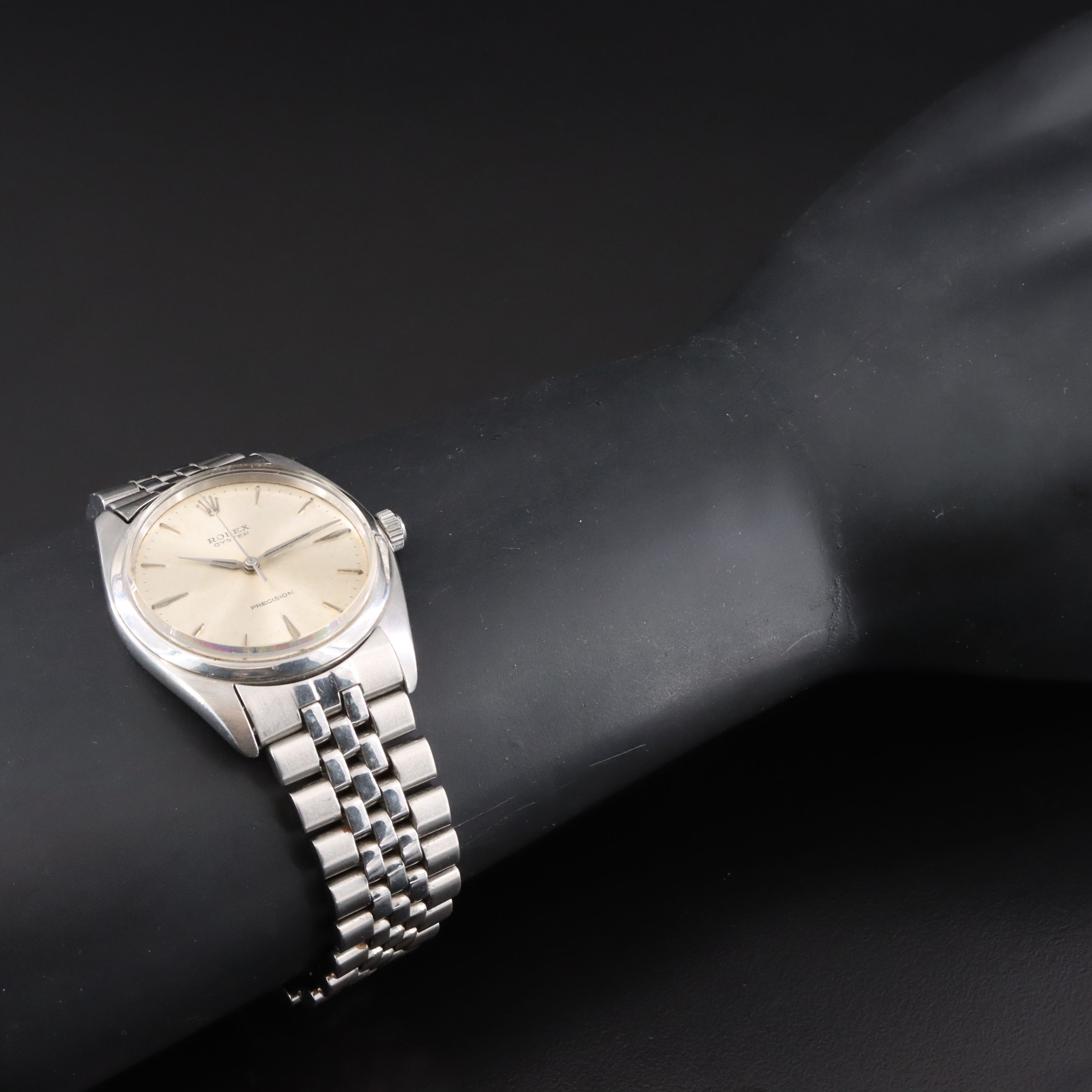 1959 Rolex Precision Stem Wind Model 6424 Watch