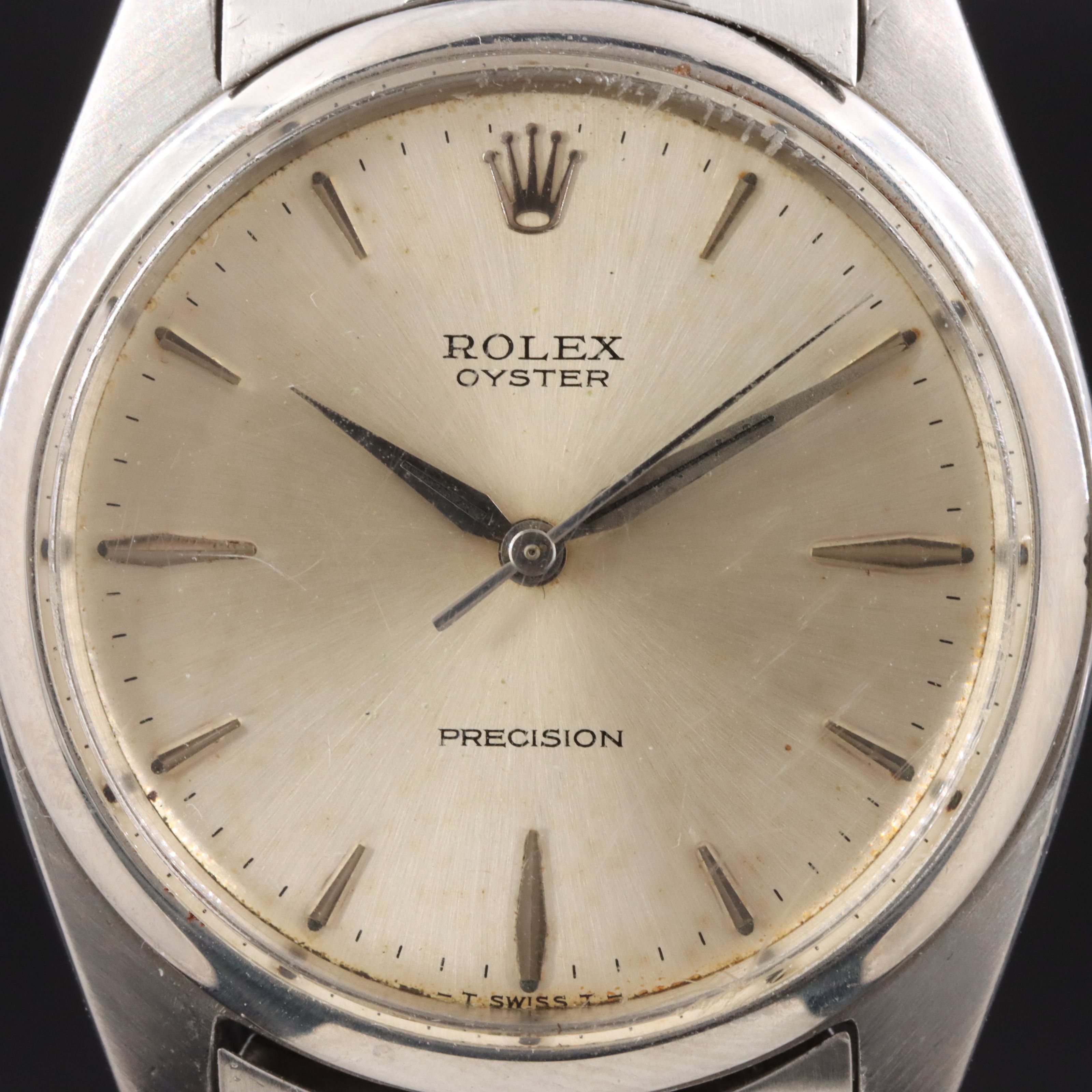 1959 Rolex Precision Stem Wind Model 6424 Watch