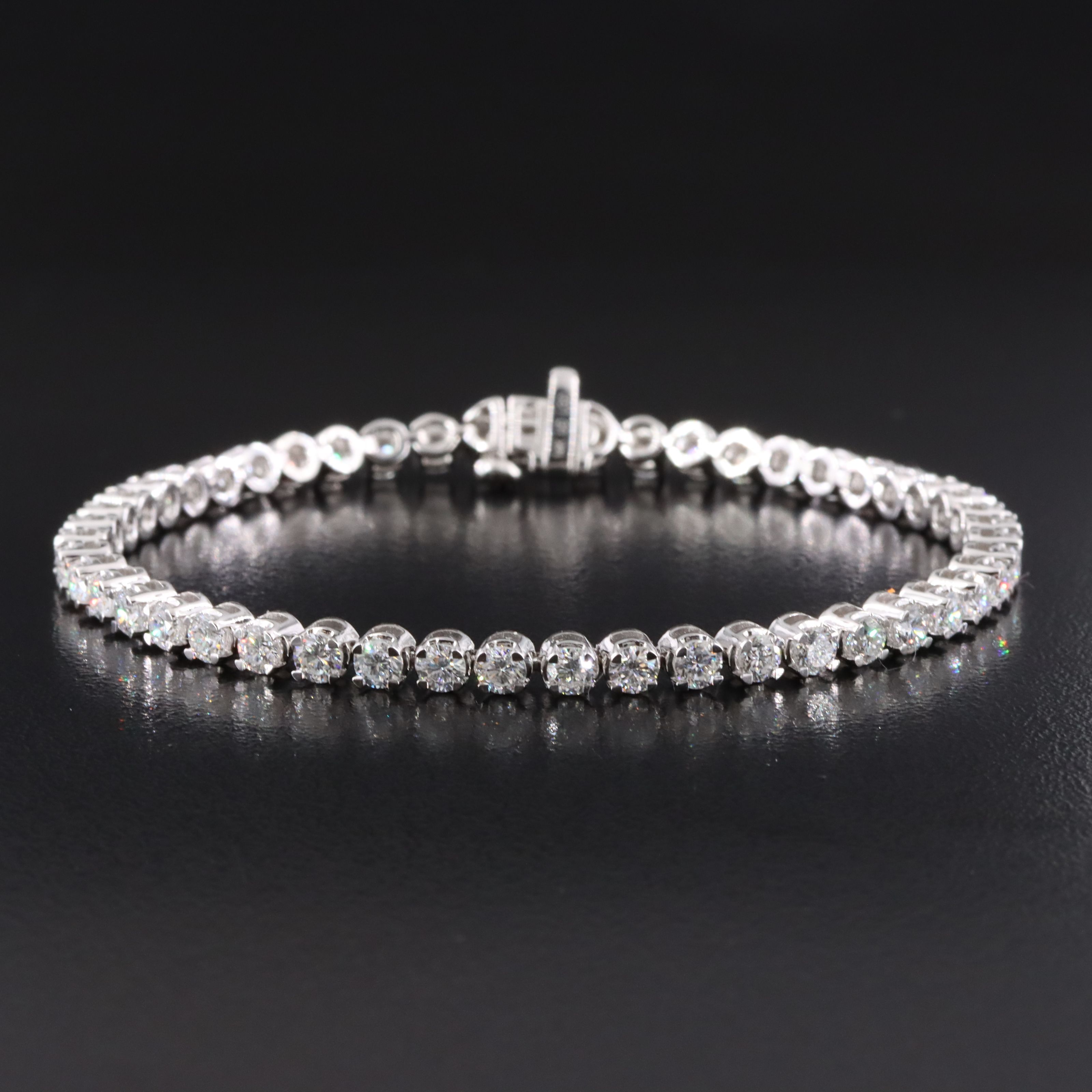 14K 5.00 CTW Lab Grown Diamond Line Bracelet