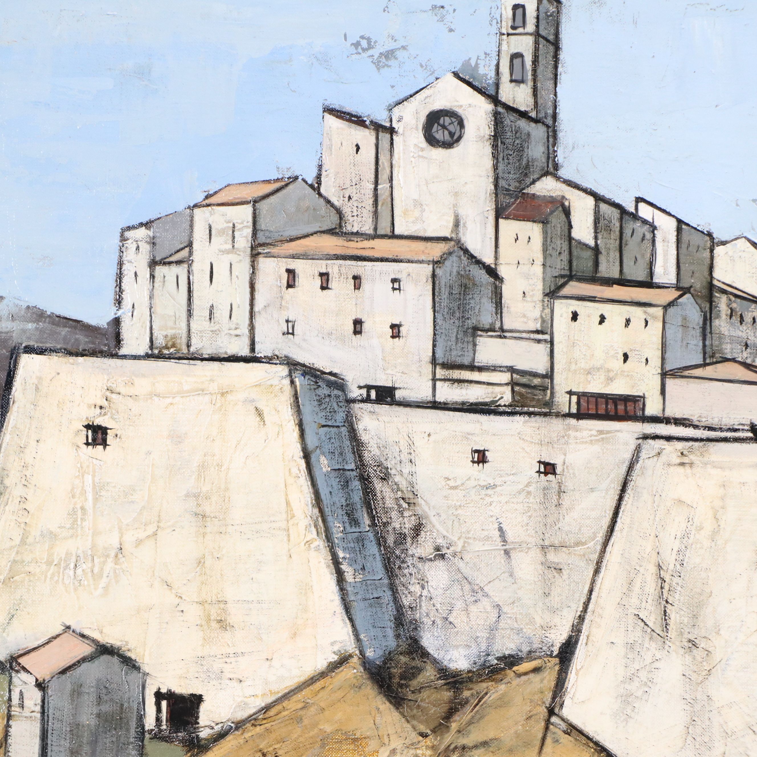 Charles Levier Oil Painting "Ville Fortifiée"