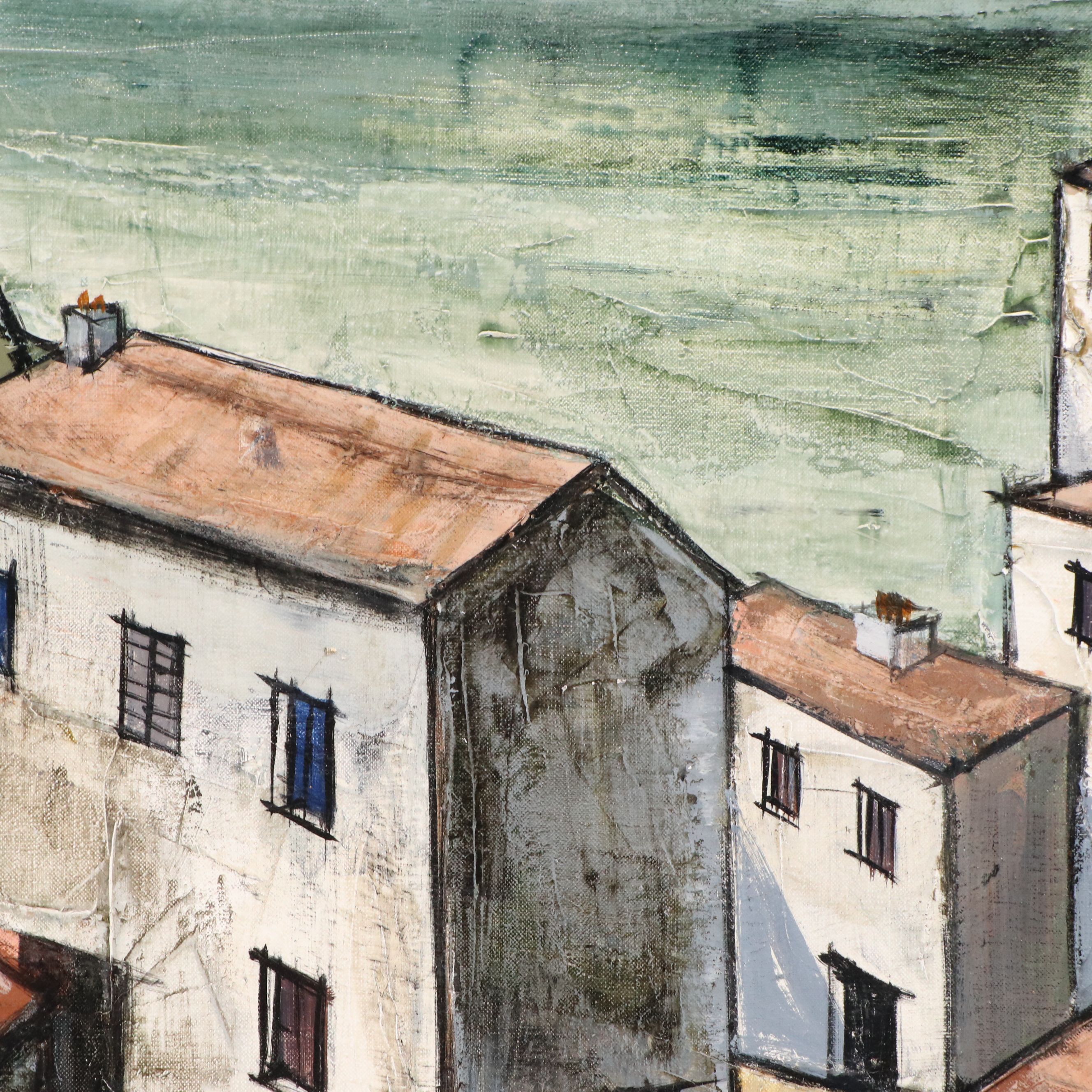 Charles Levier Oil Painting "Ville Fortifiée"