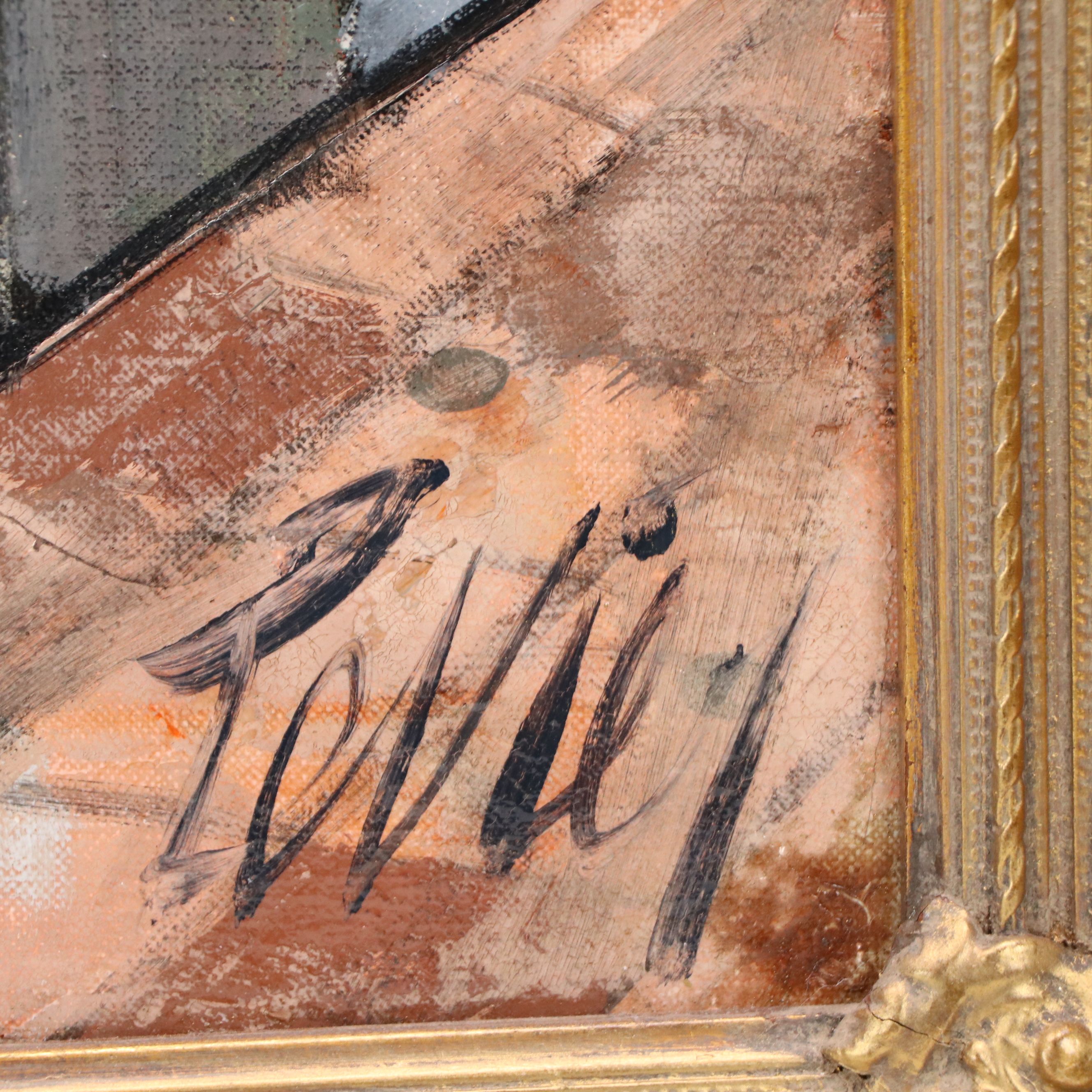 Charles Levier Oil Painting "Ville Fortifiée"