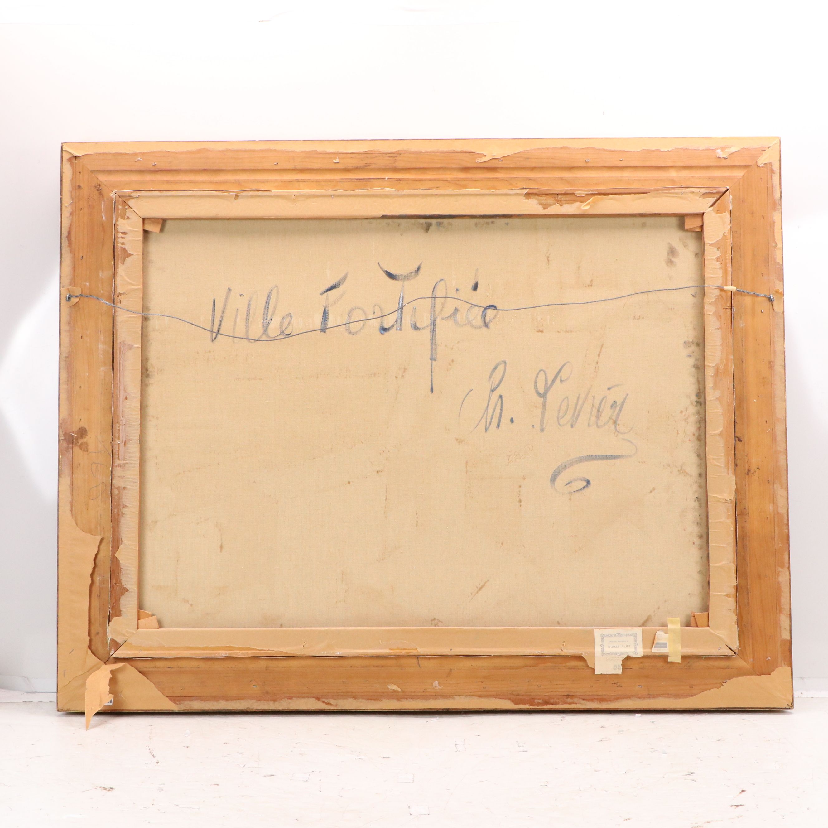 Charles Levier Oil Painting "Ville Fortifiée"