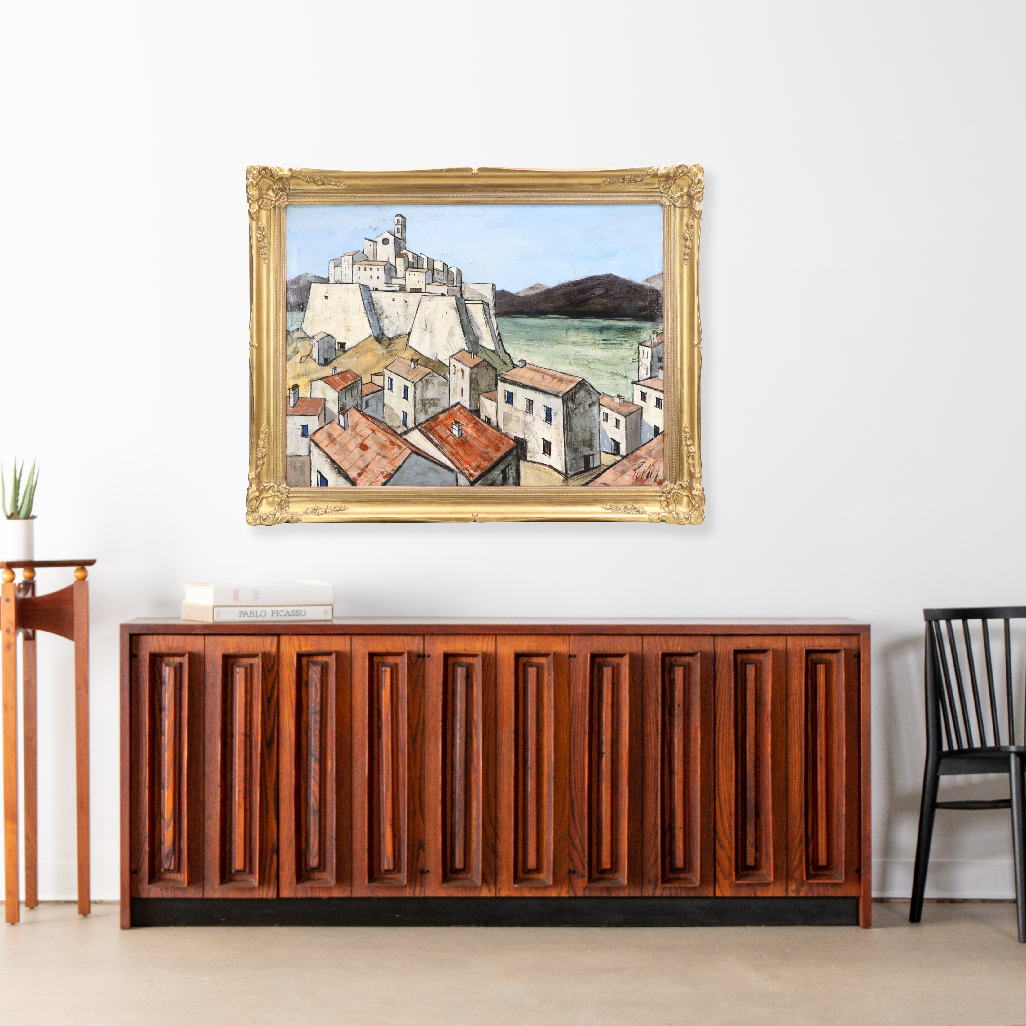 Charles Levier Oil Painting "Ville Fortifiée"