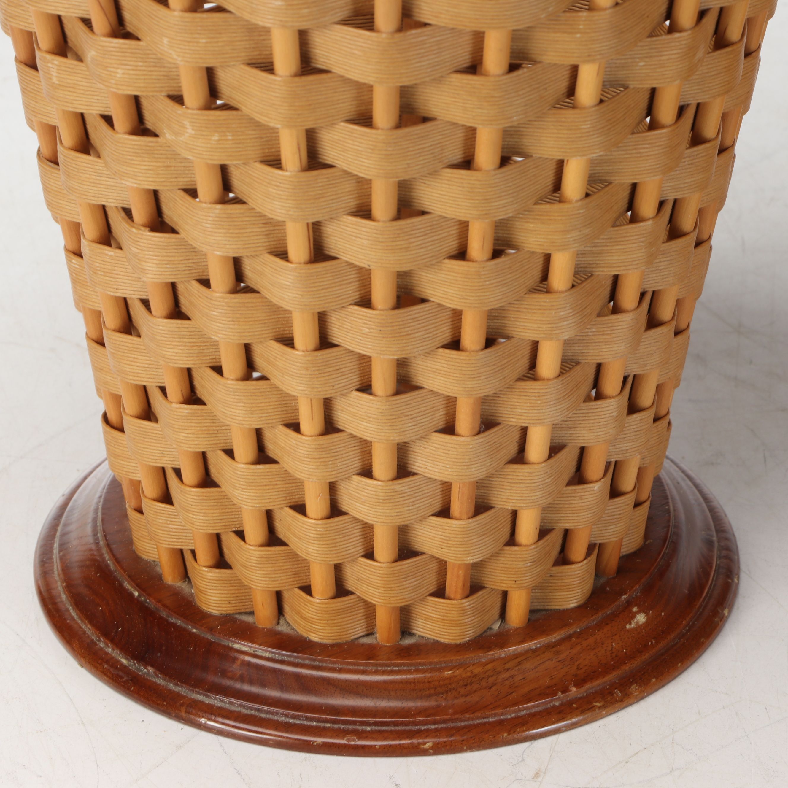 Berea College Crafts Appalachian Woodcraft Wastebaskets, 1970s