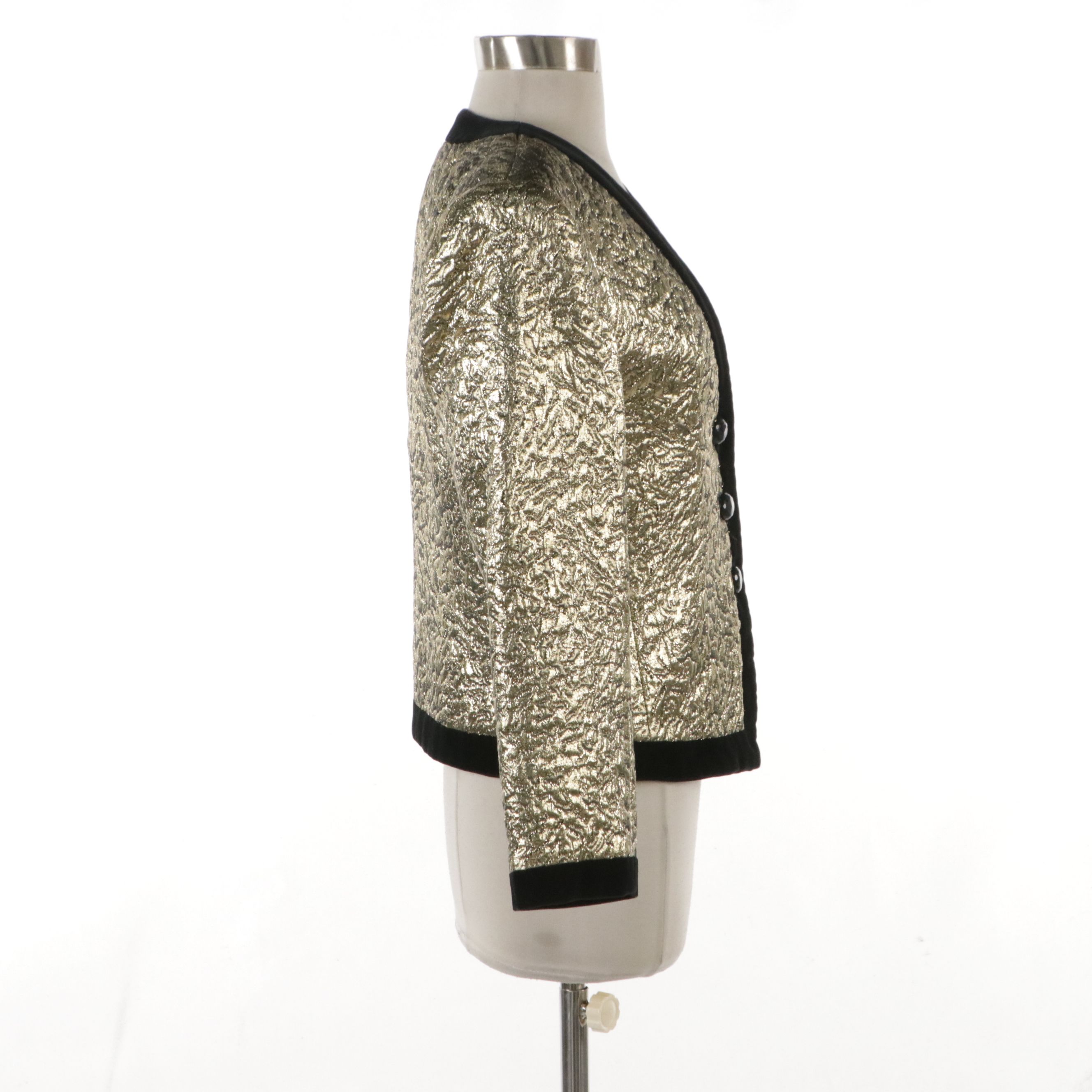 Yves Saint Laurent Diffusion Femmes Textured Lurex Evening Jacket