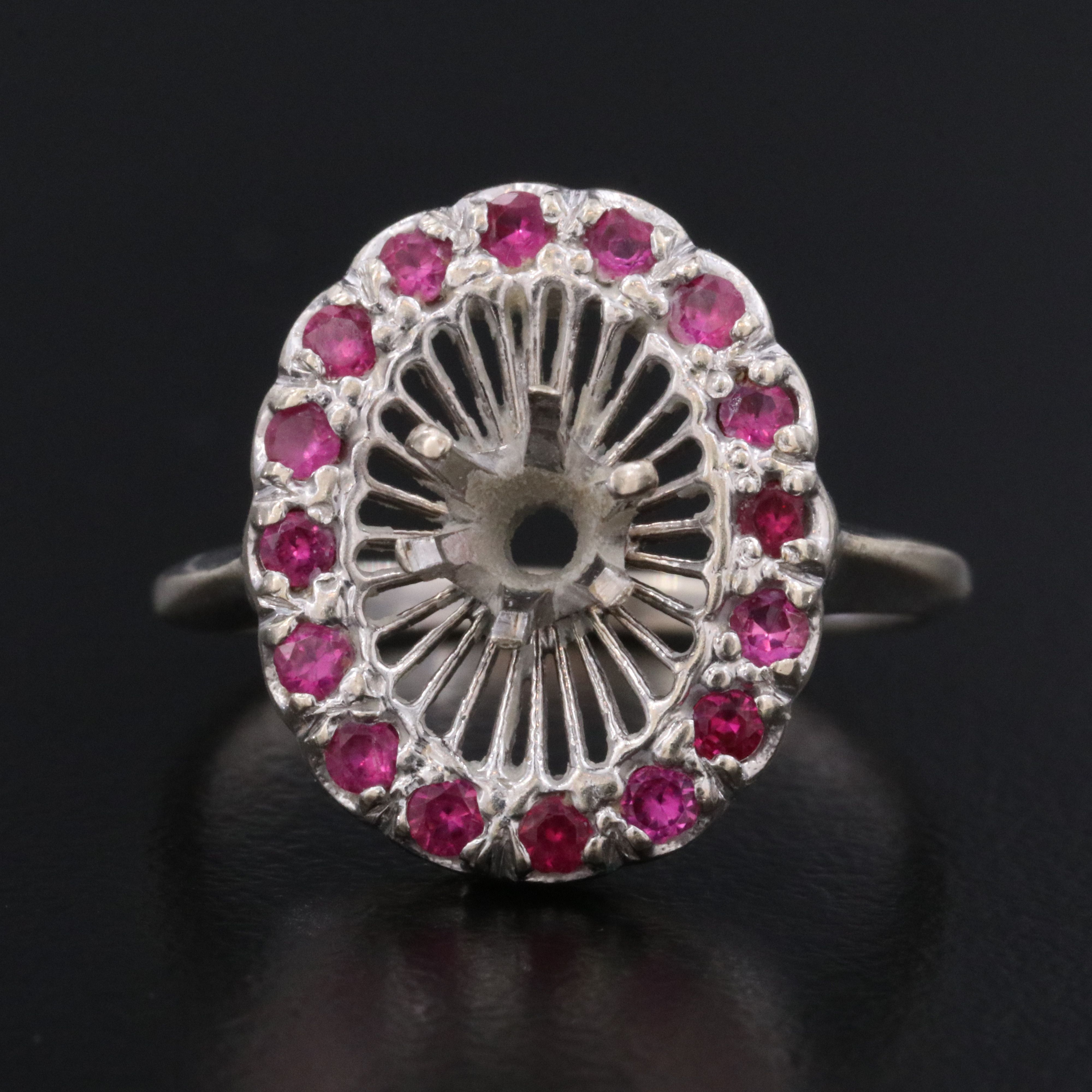 14K Ruby Semi-Mount Ring