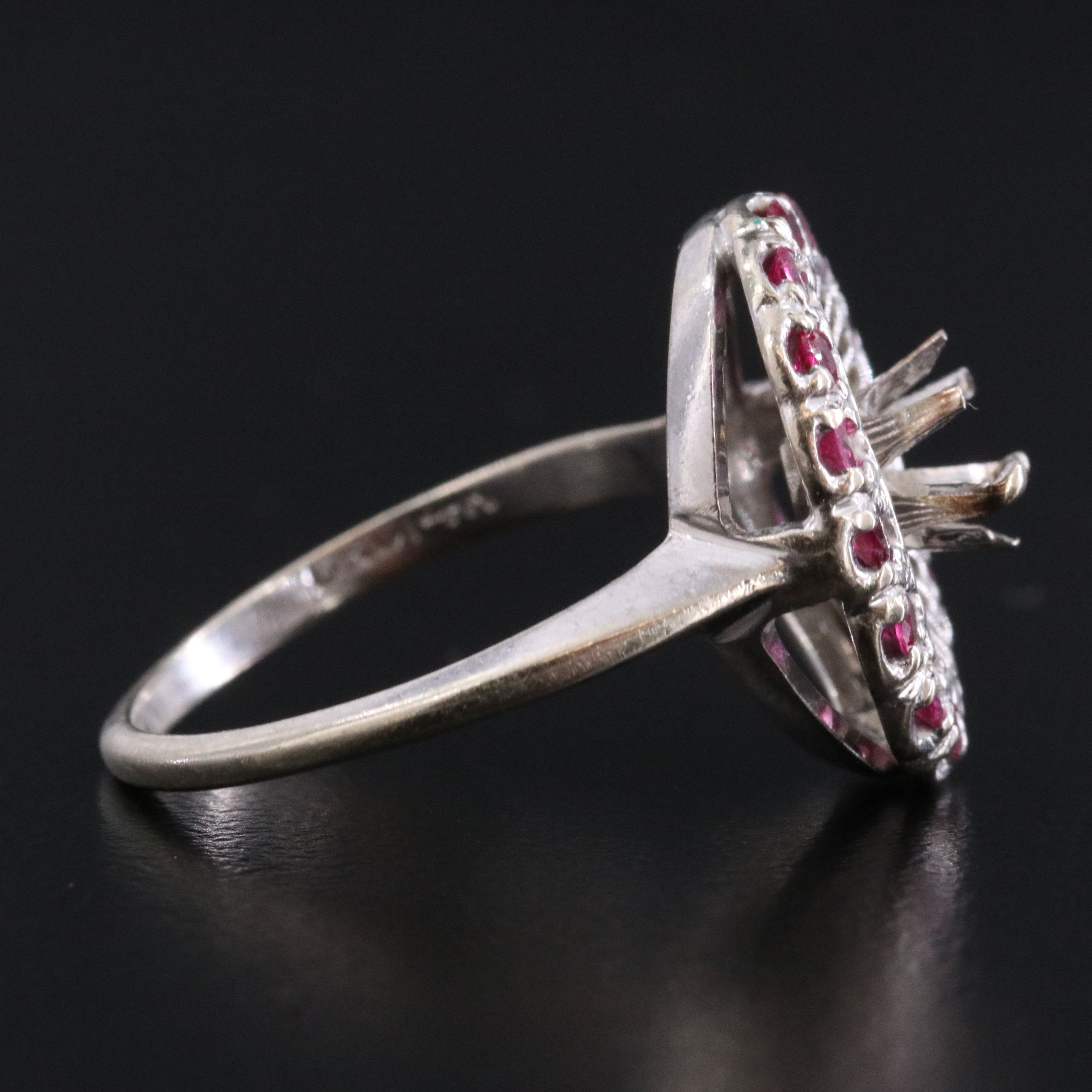 14K Ruby Semi-Mount Ring