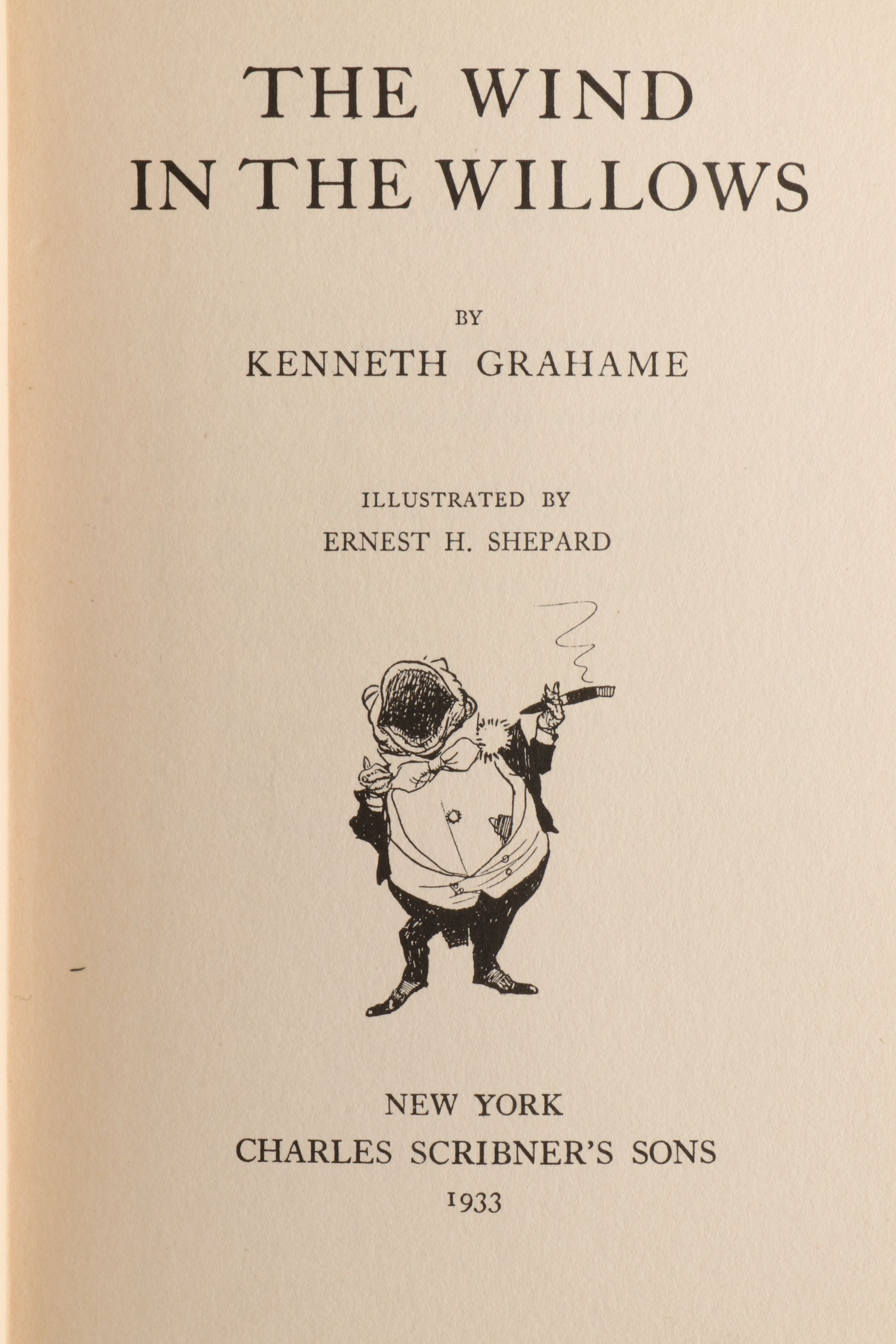 Ernest H. Shepard Illustrated "The Wind in the Willows" by Kenneth Grahame, 1933
