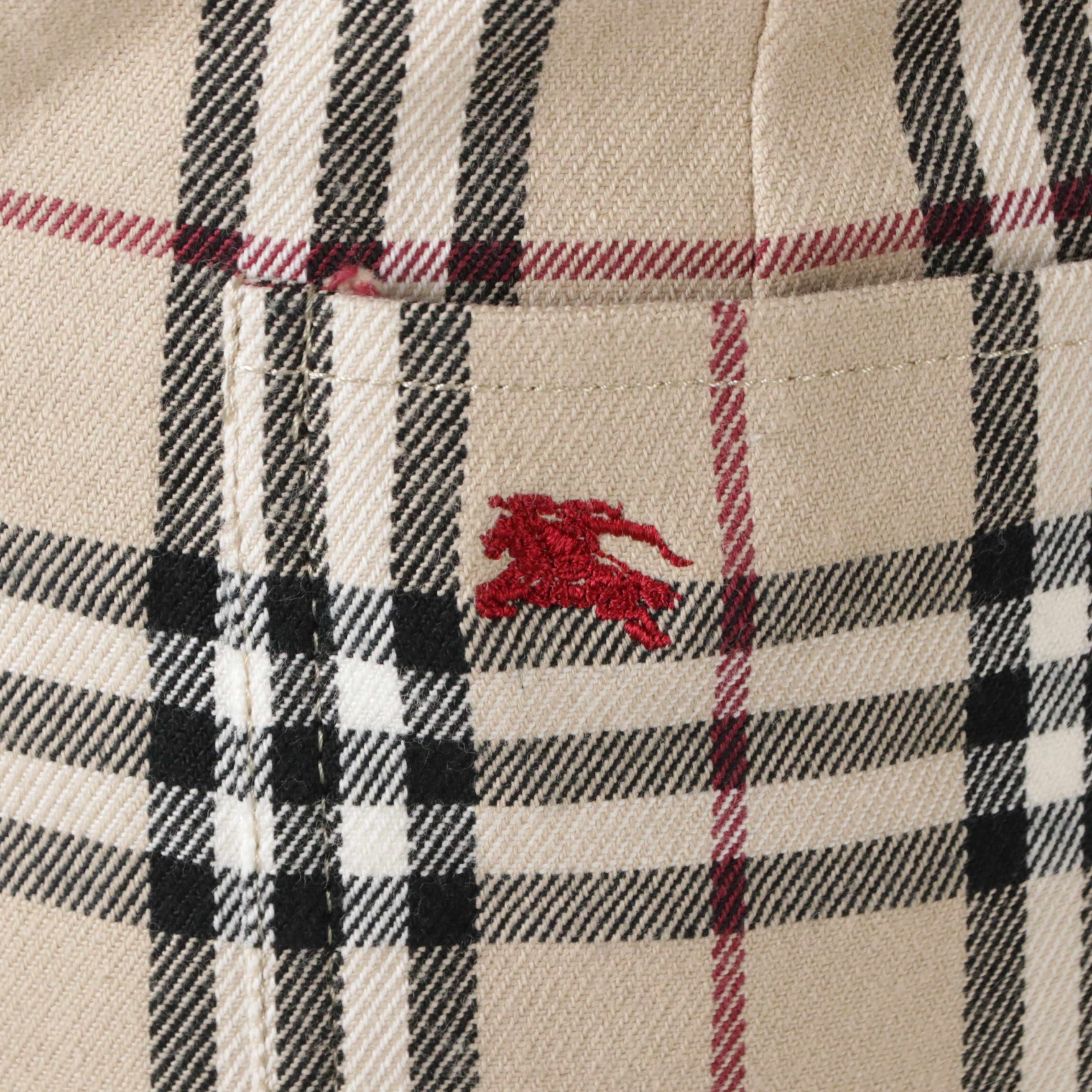 Burberry London Blue Label Straight Skirt in Check Cotton Blend