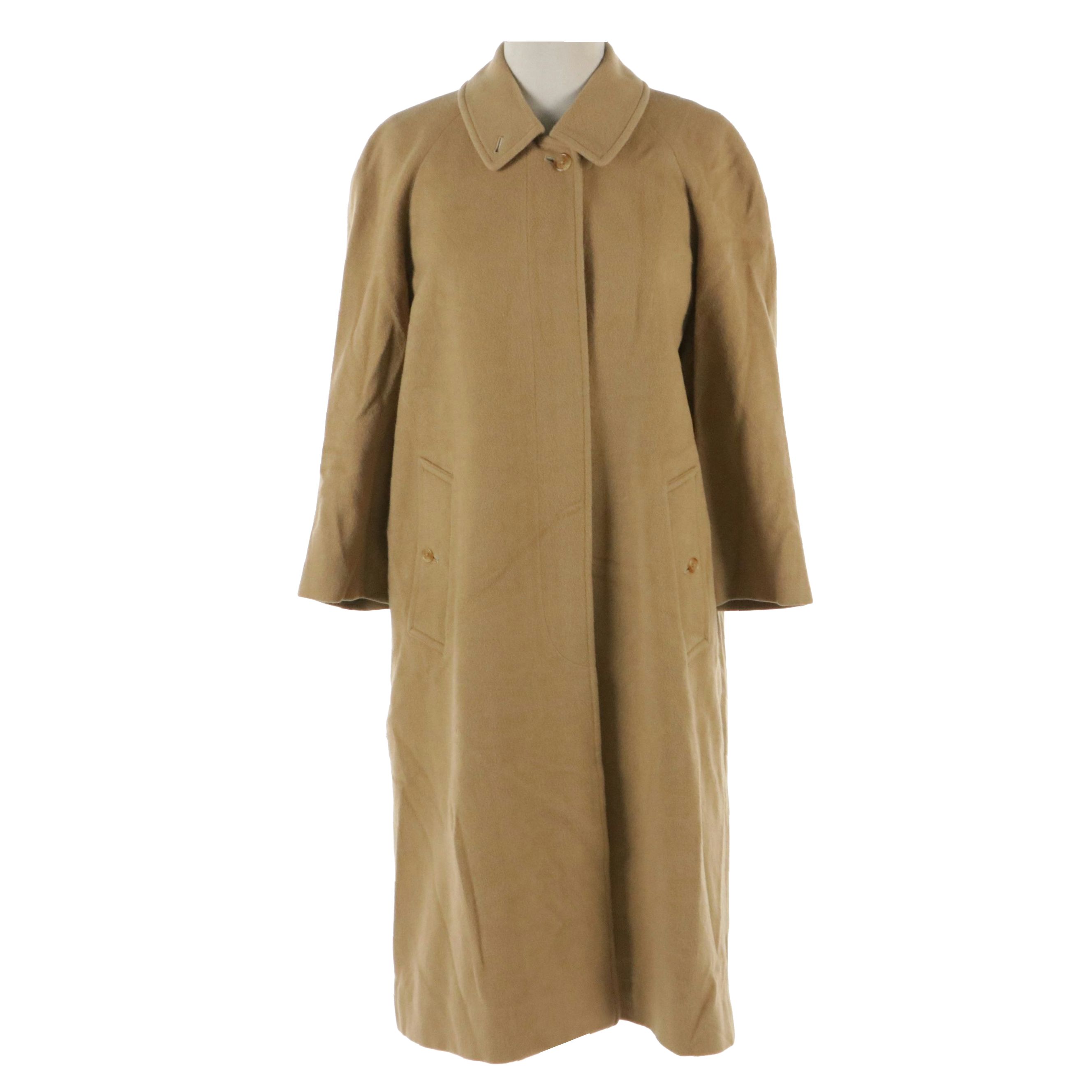 Burberrys Wool and Cashmere Blend Button-Front Coat with Hidden Placket