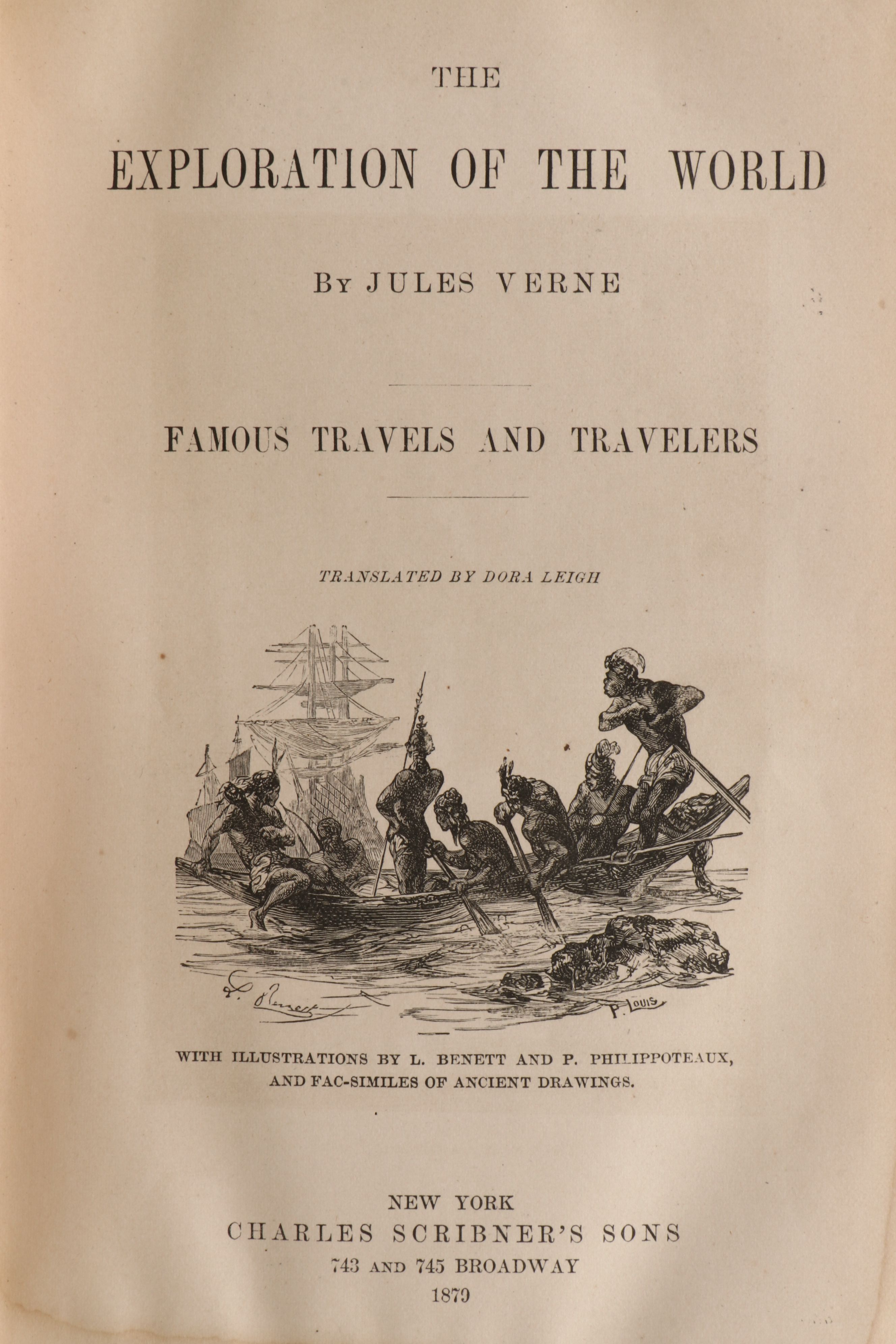 First American Edition "The Exploration of the World" by Jules Verne, 1879