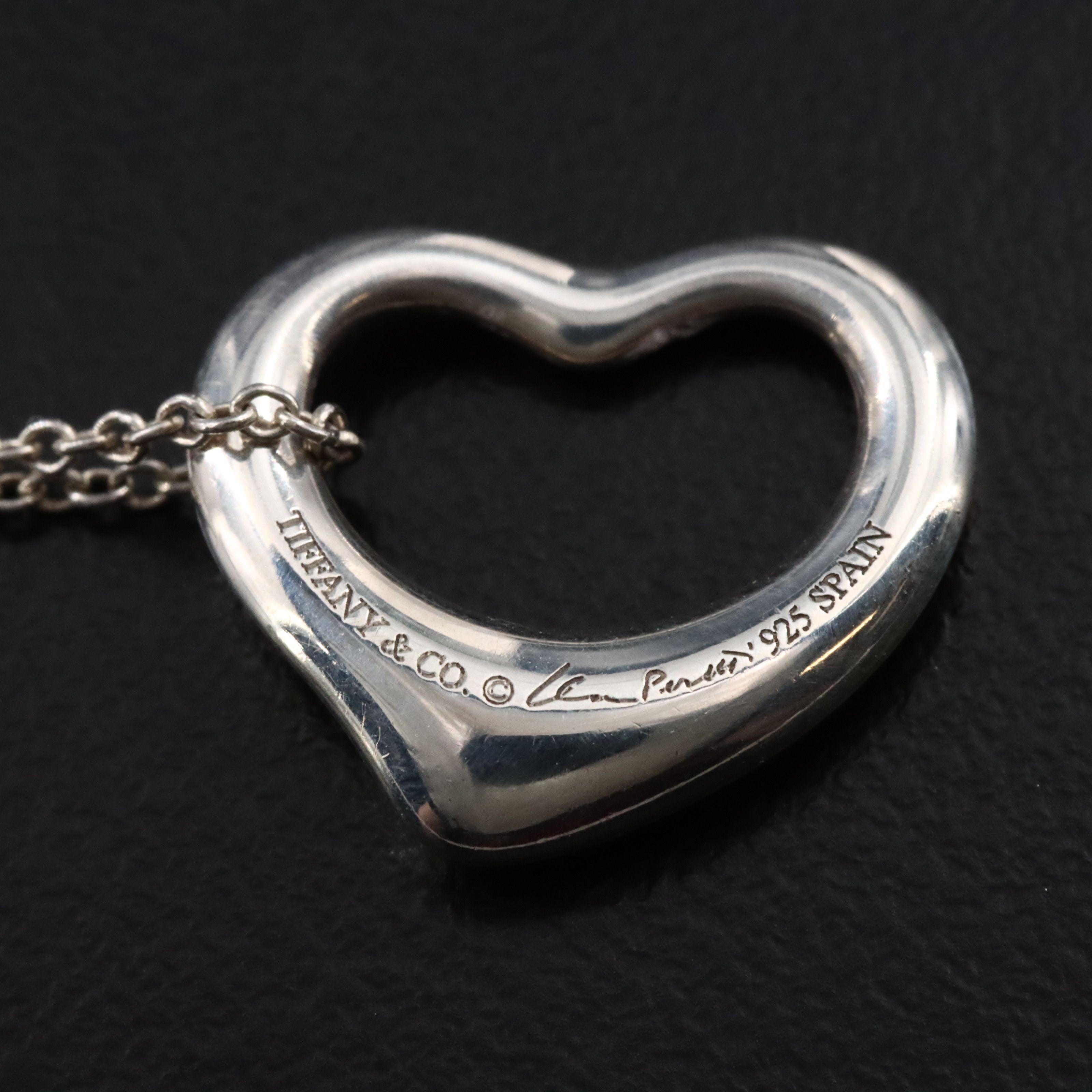 Elsa Peretti for Tiffany & Co. Sterling Open Heart Pendant Necklace