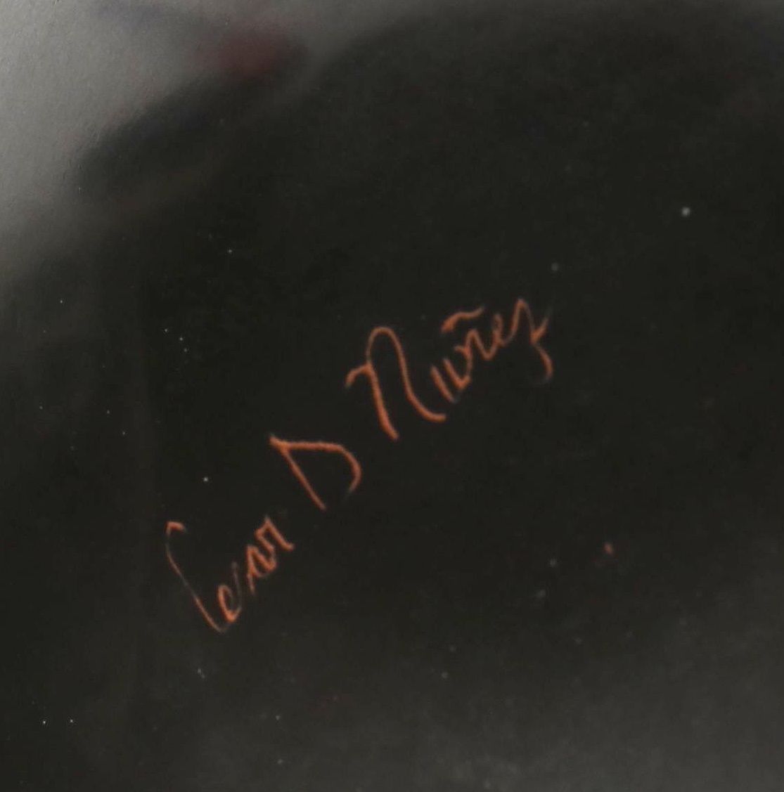 Cesar D. Nunez Mata Ortiz Polychrome Pottery Vase