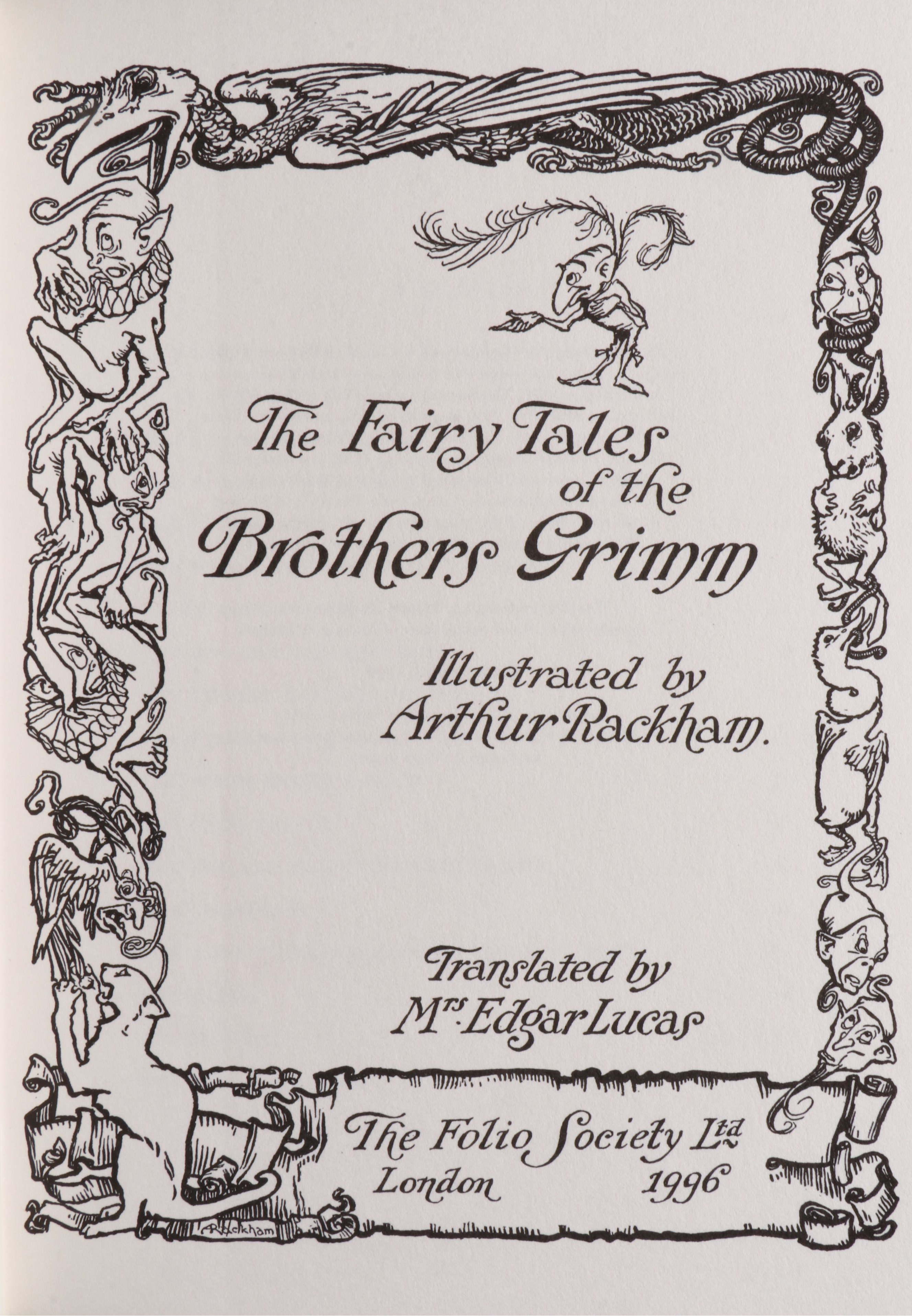 Folio Society Arthur Rackham Illustrated "Grimm's Fairy Tales," 1999