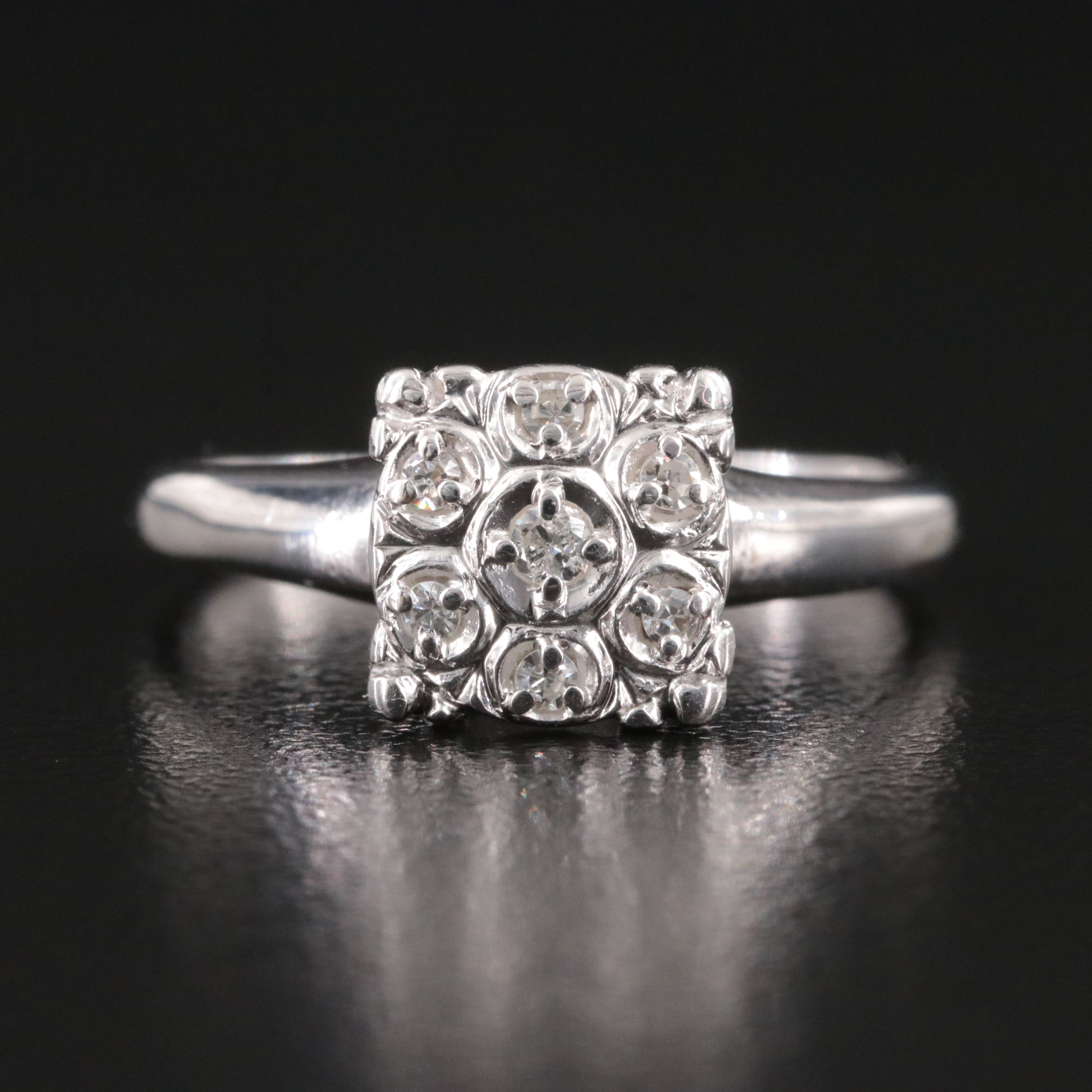 10K 0.10 CTW Diamond Ring