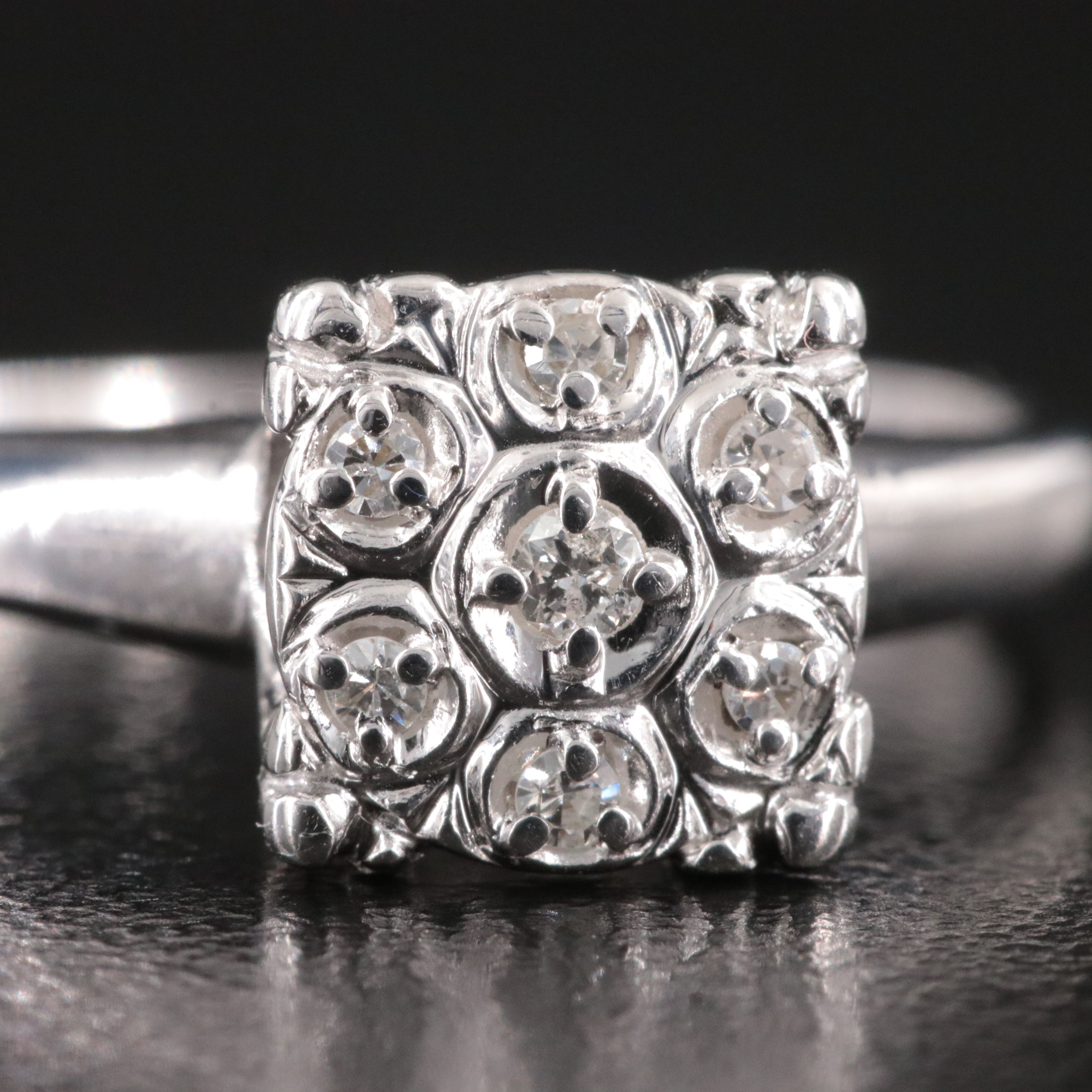 10K 0.10 CTW Diamond Ring