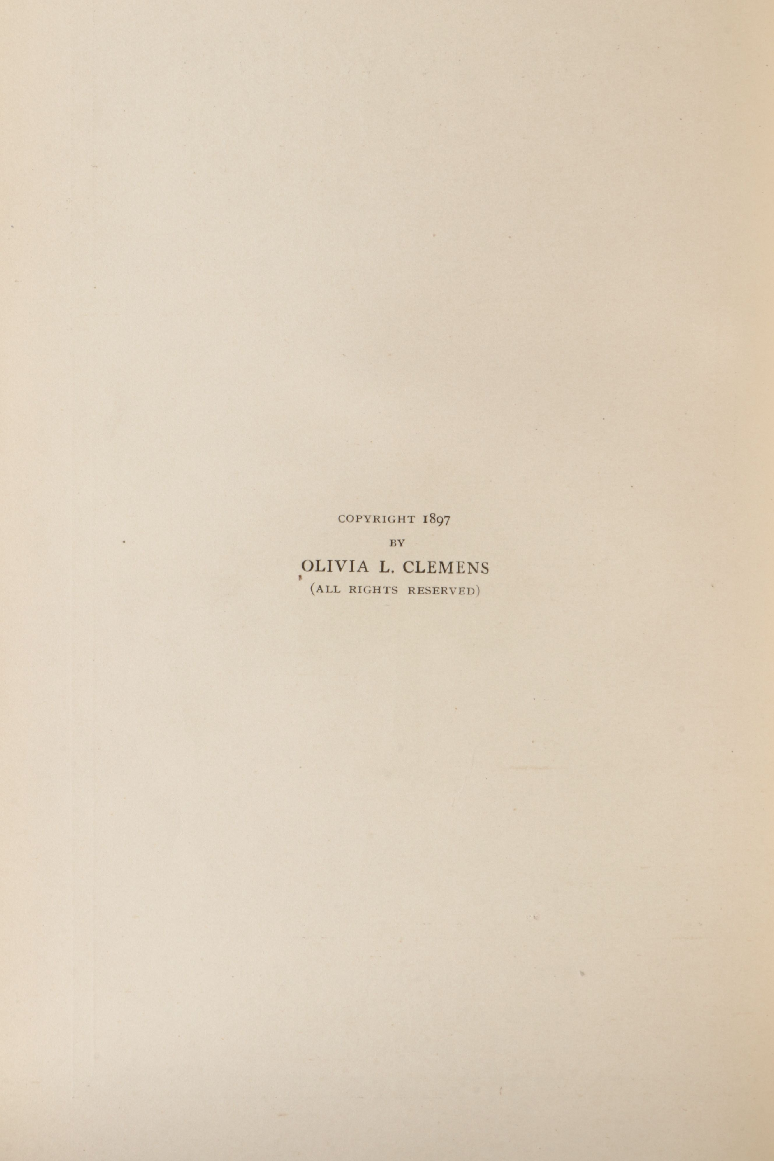 First Edition "Following the Equator: A Journey Around the World" by Mark Twain