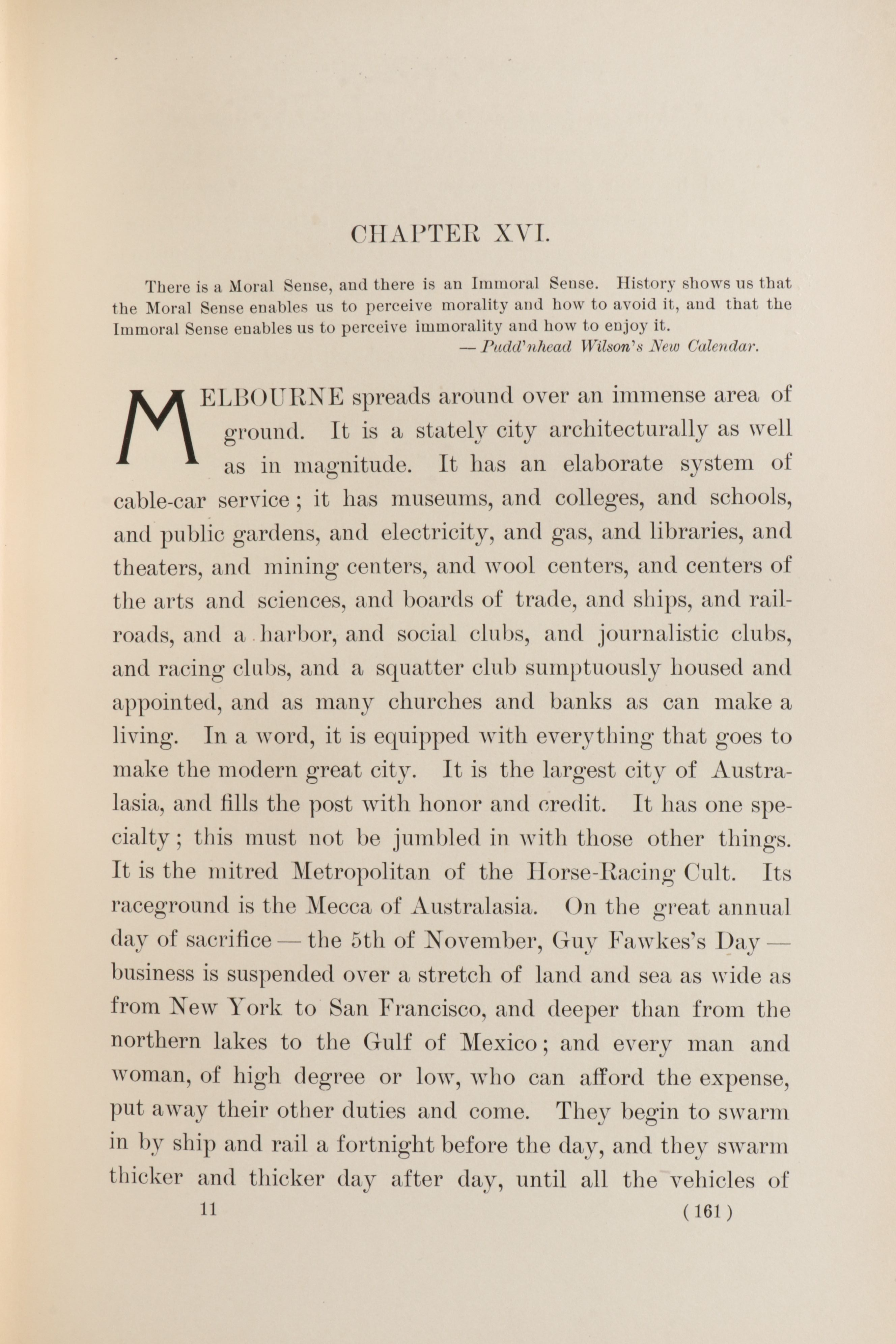 First Edition "Following the Equator: A Journey Around the World" by Mark Twain