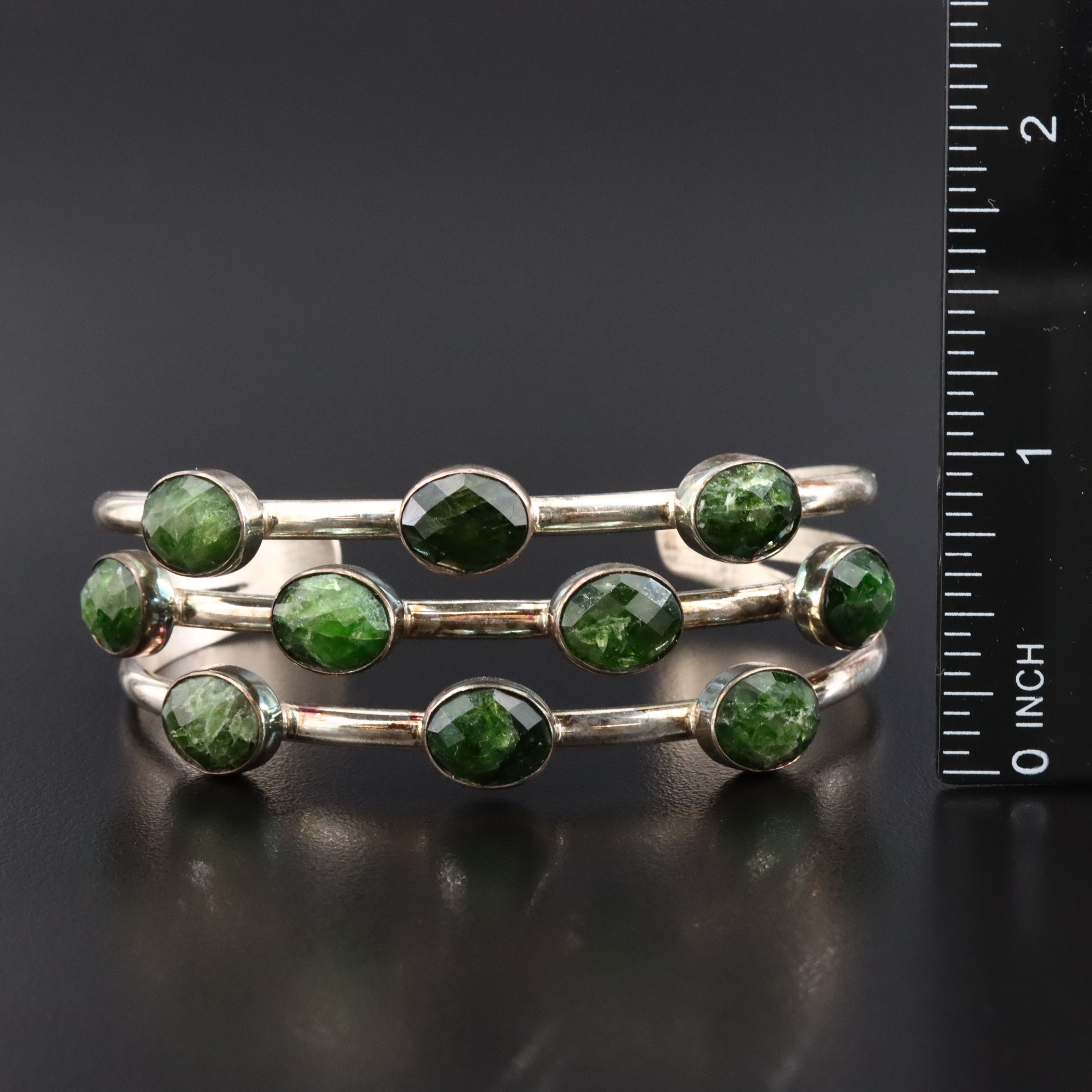 Sterling Cuffs Featuring Desert Rose Trading, Moss Agate, Turquoise Bracelets