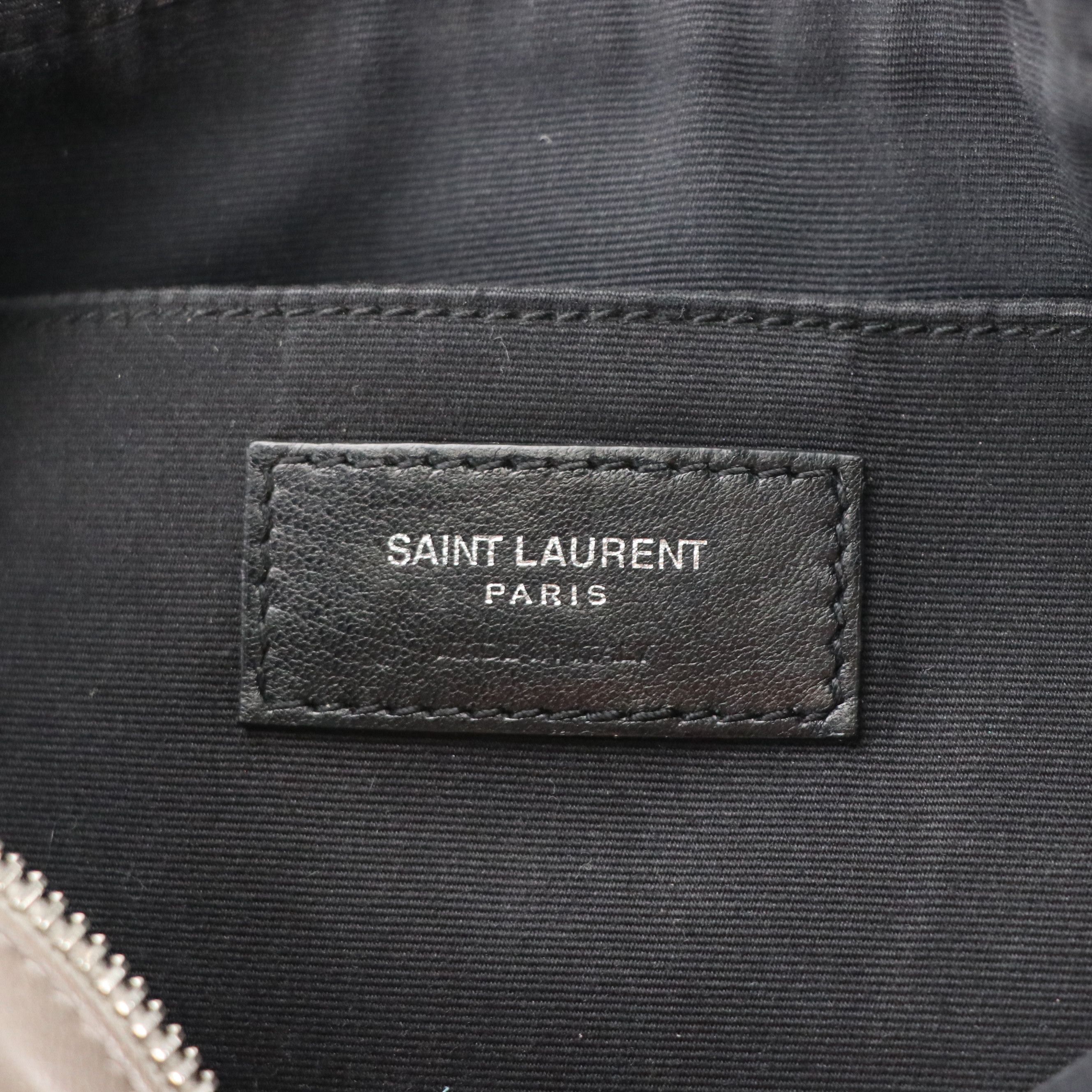 Saint Laurent YSL Lou Crossbody Camera Bag in Grey Goatskin Leather