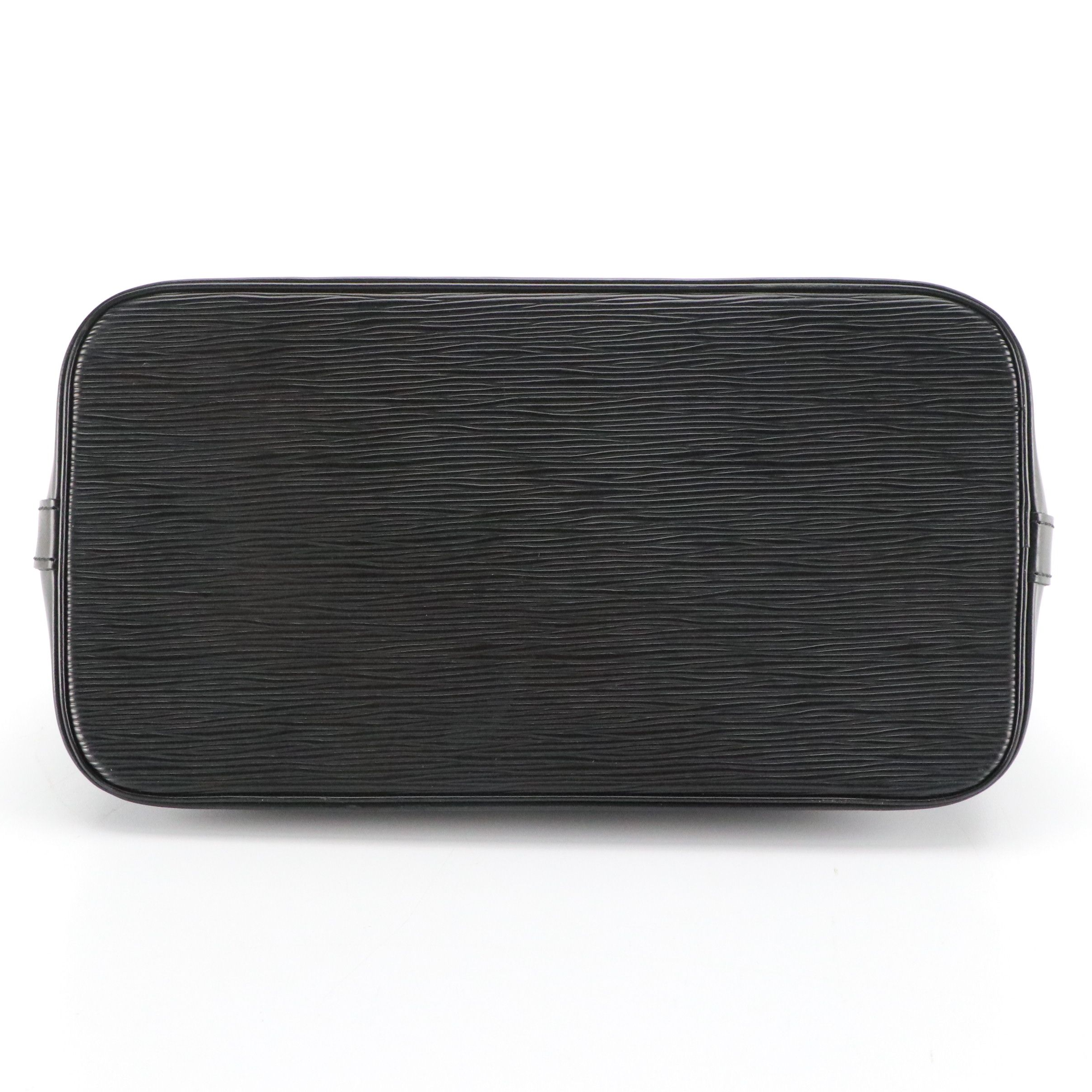 Louis Vuitton Alma PM Handbag in Black Epi and Smooth Leather