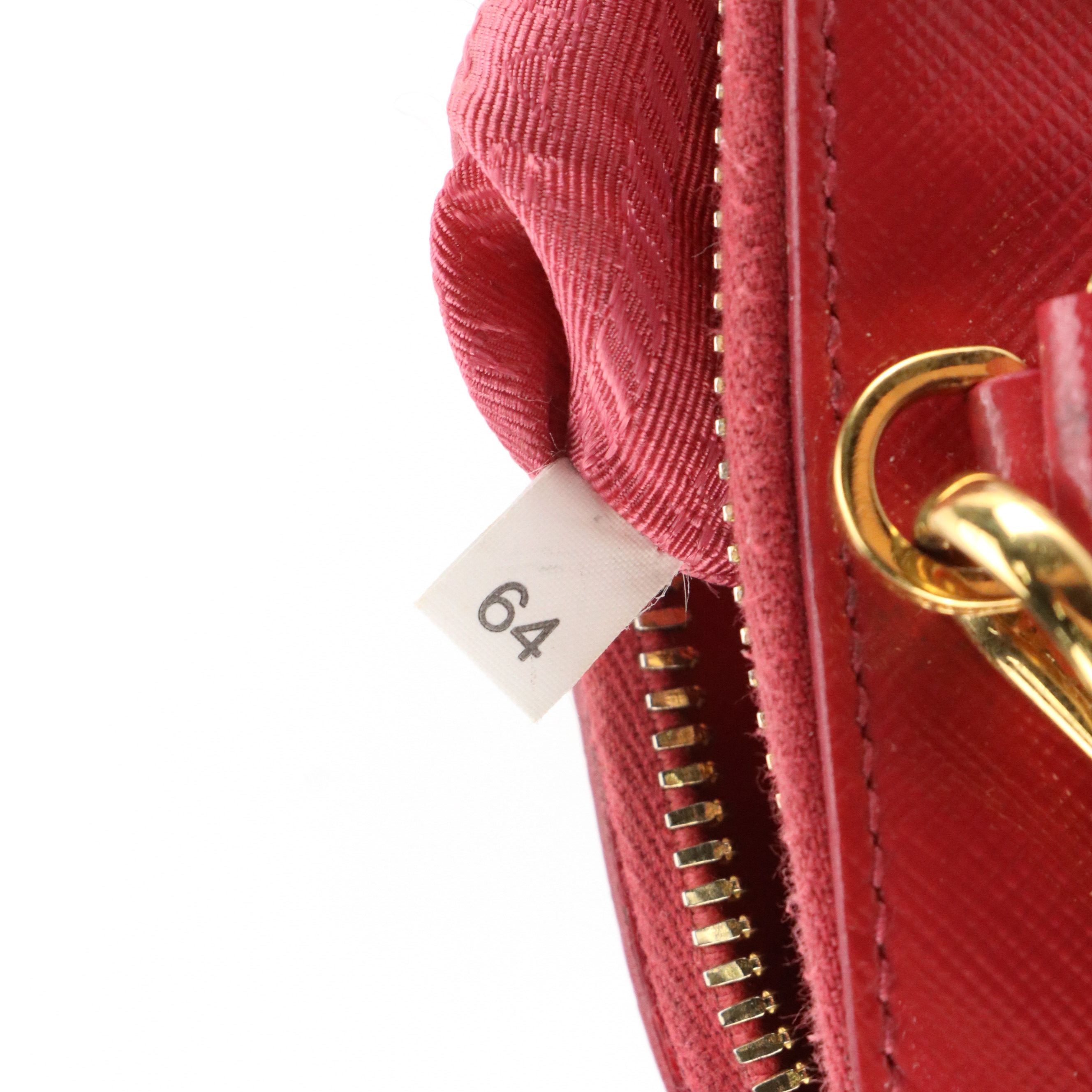 Prada Small Promenade Two-Way Bag in Patent Saffiano Lux Leather