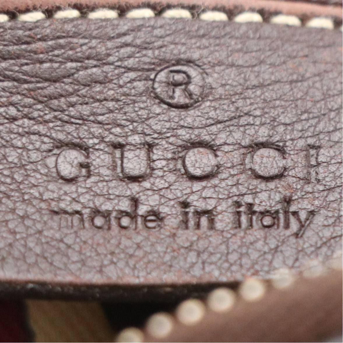 Gucci D Ring Crossbody Bag in Chocolate Brown Guccissima and Calfskin Leather