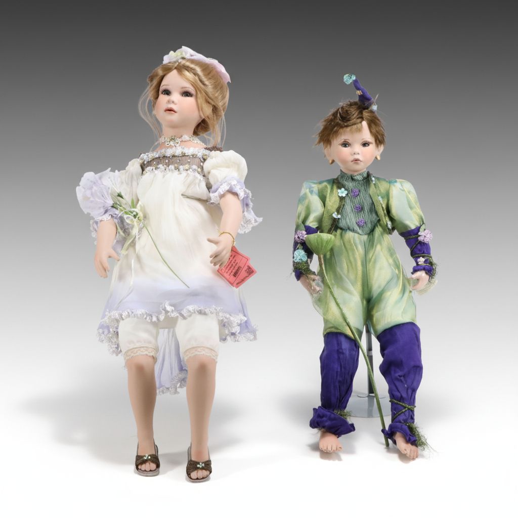 Show Stoppers Florence Maranuk Collection "Juniper" and "Faith" Dolls