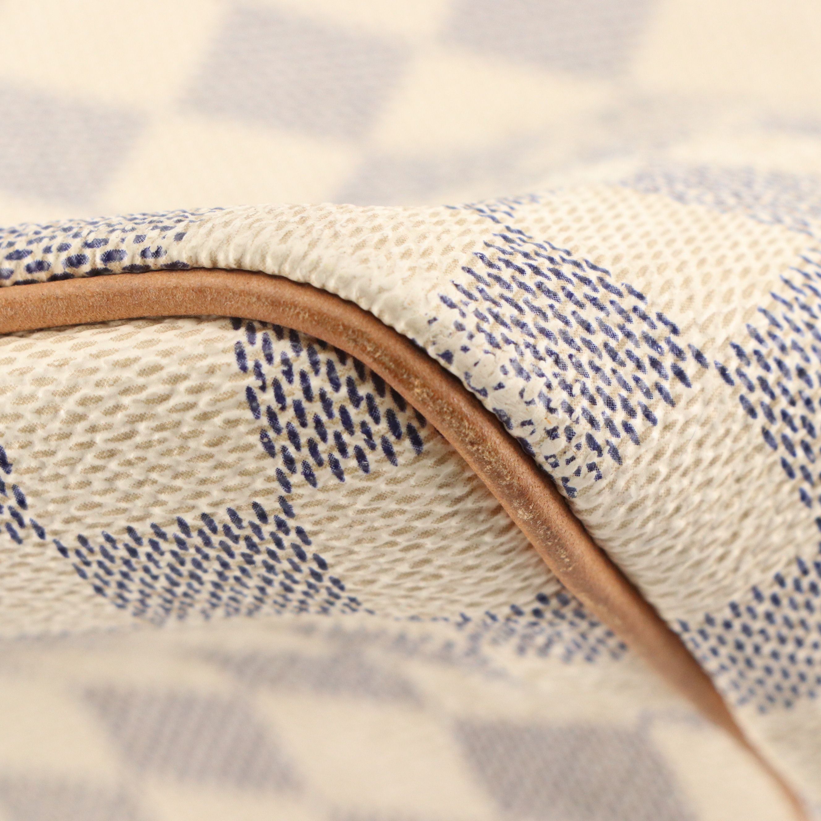 Louis Vuitton Speedy 30 Boston Bag in Damier Azur Canvas and Vachetta Leather