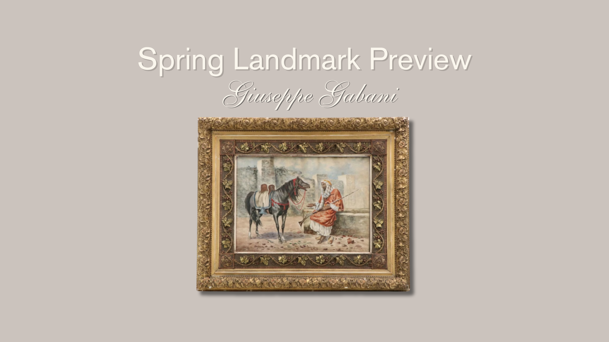 Spring Landmark Preview: Giuseppe Gabani