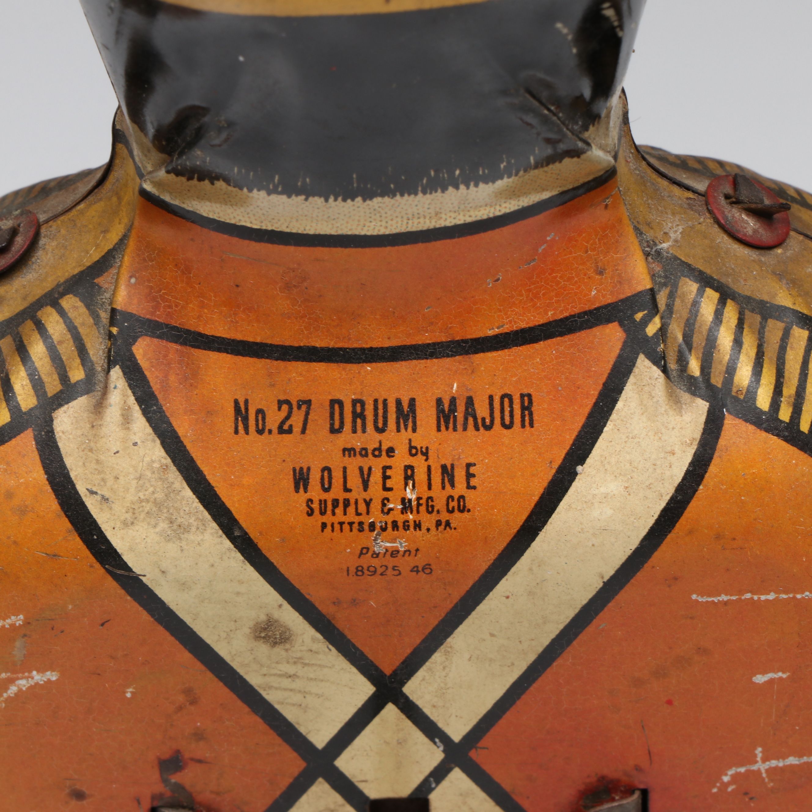 Wolverine Drum Major Tin Toy, 1930s