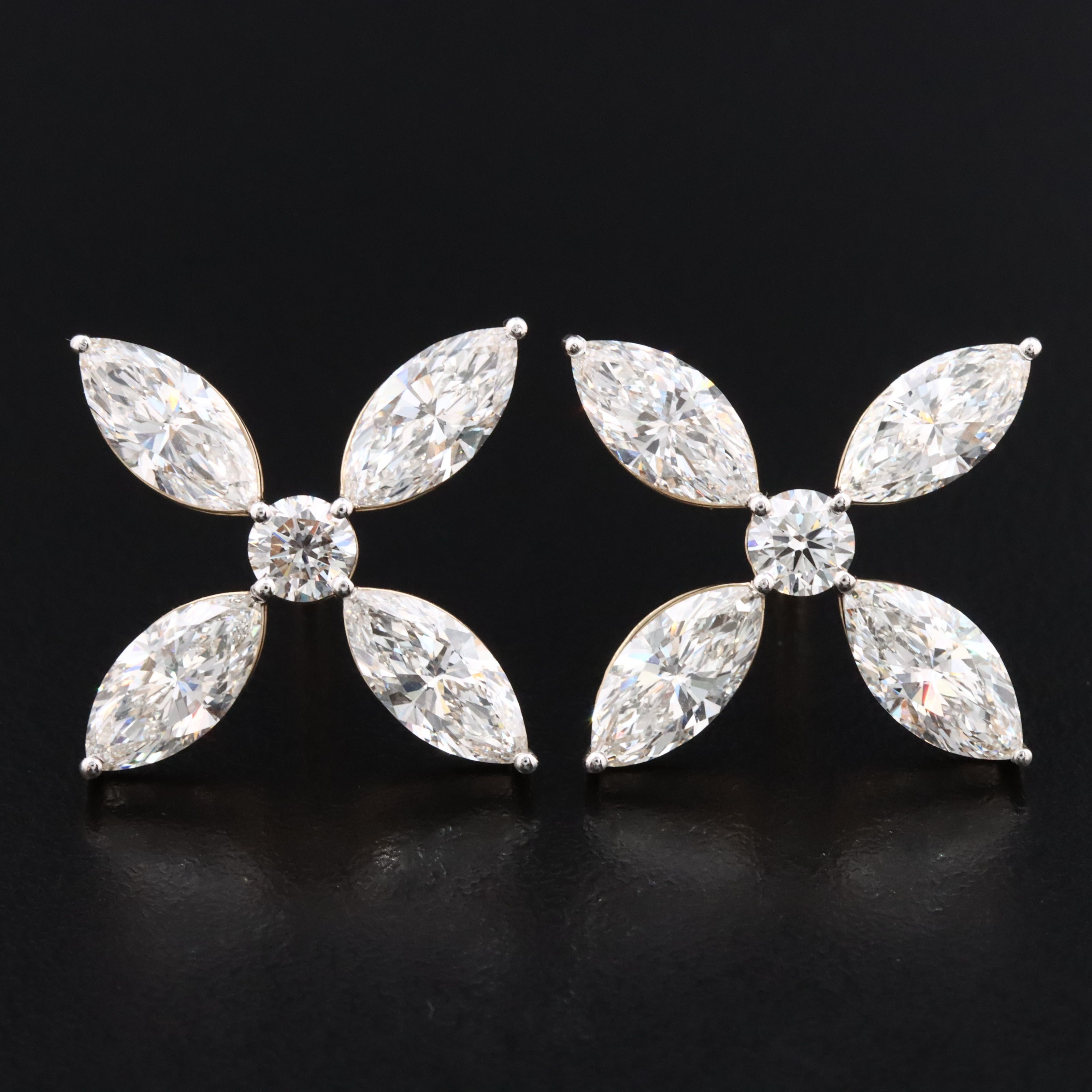 14K 6.43 CTW Lab Grown Diamond Earrings