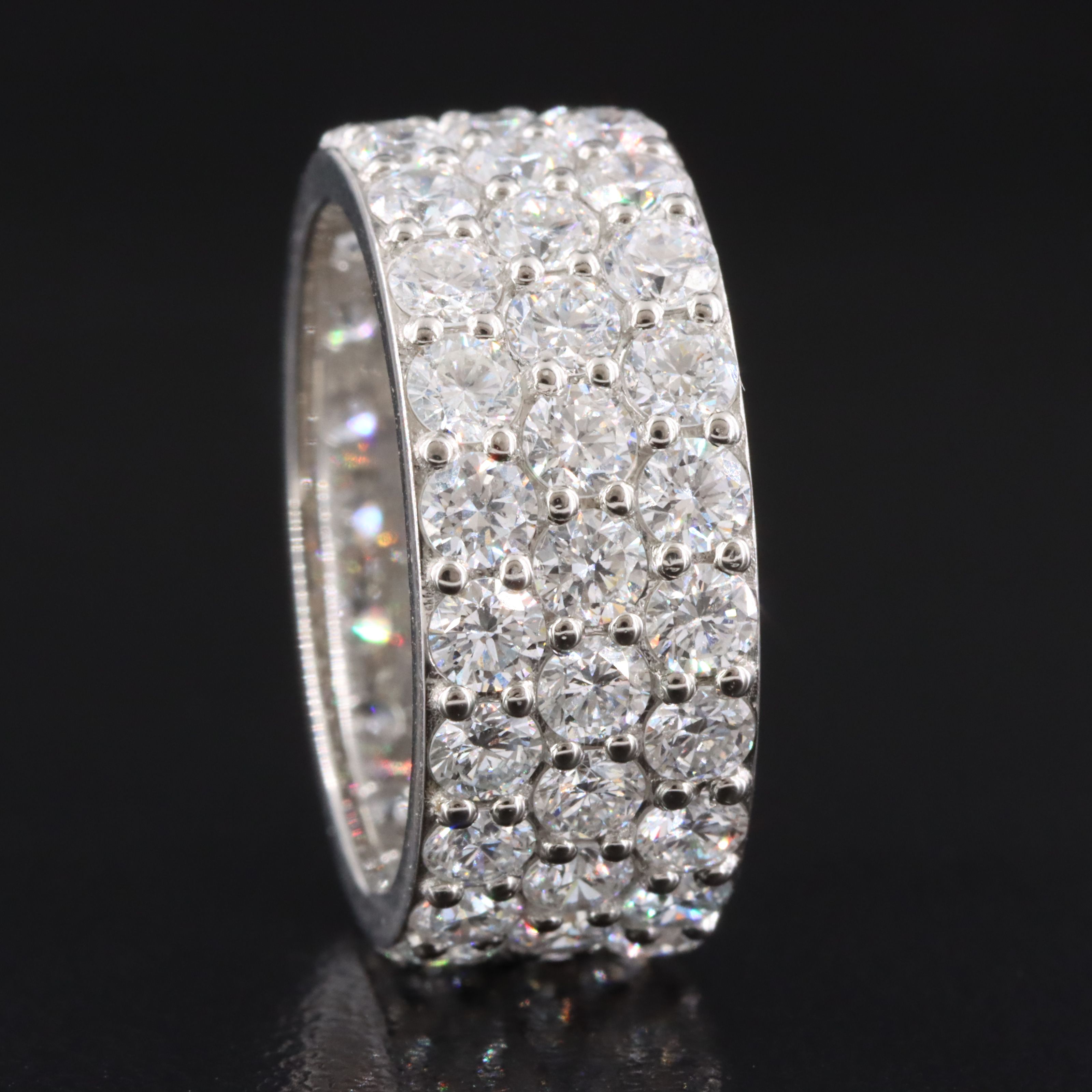 Platinum 5.47 CTW Lab Grown Diamond Eternity Band