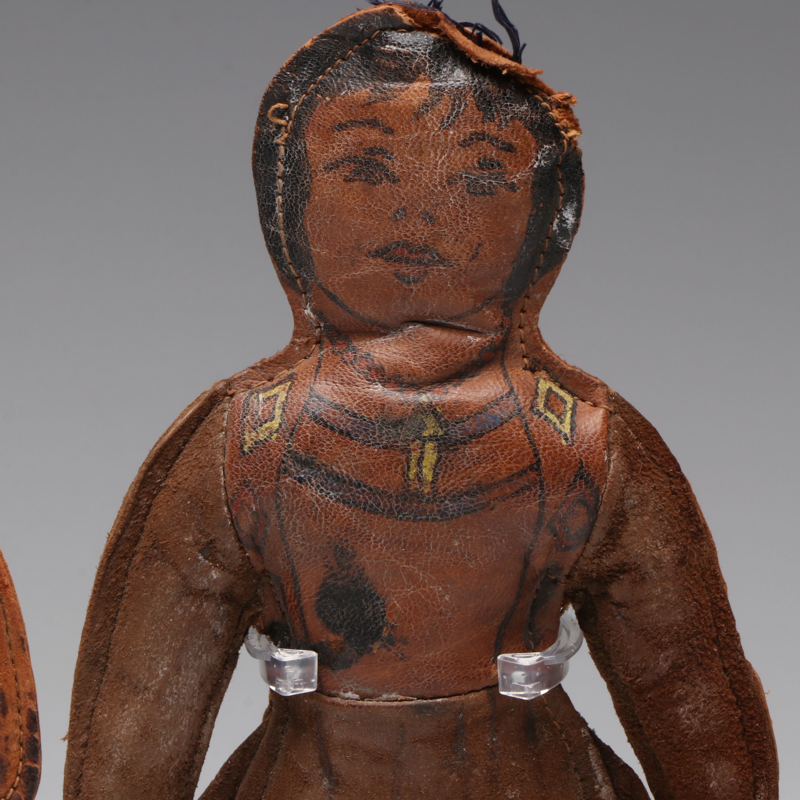 Trip Native American Leather Dolls, Circa 19th to 20th Century