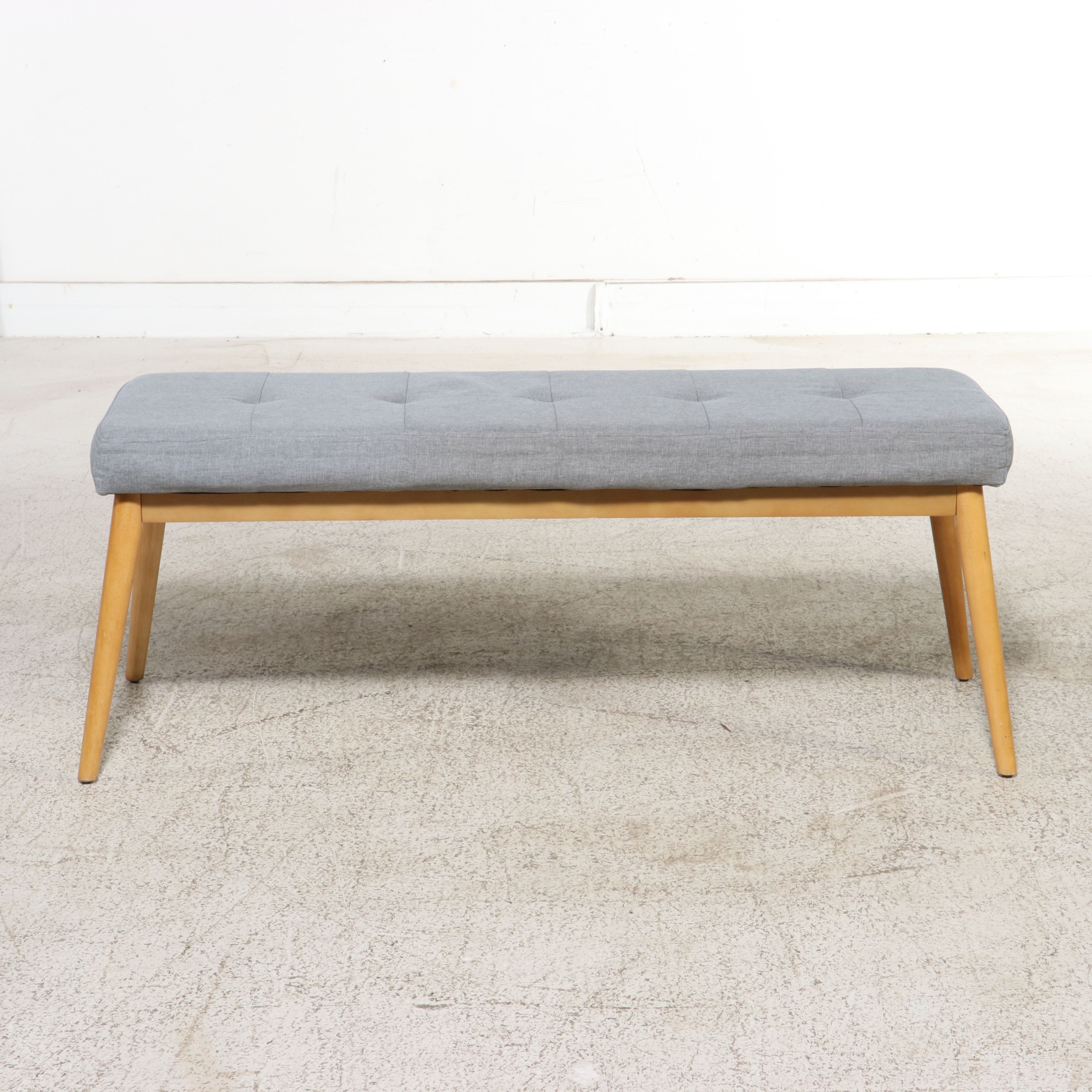 Pair of Mid Century Modern Style Upholstered Benches