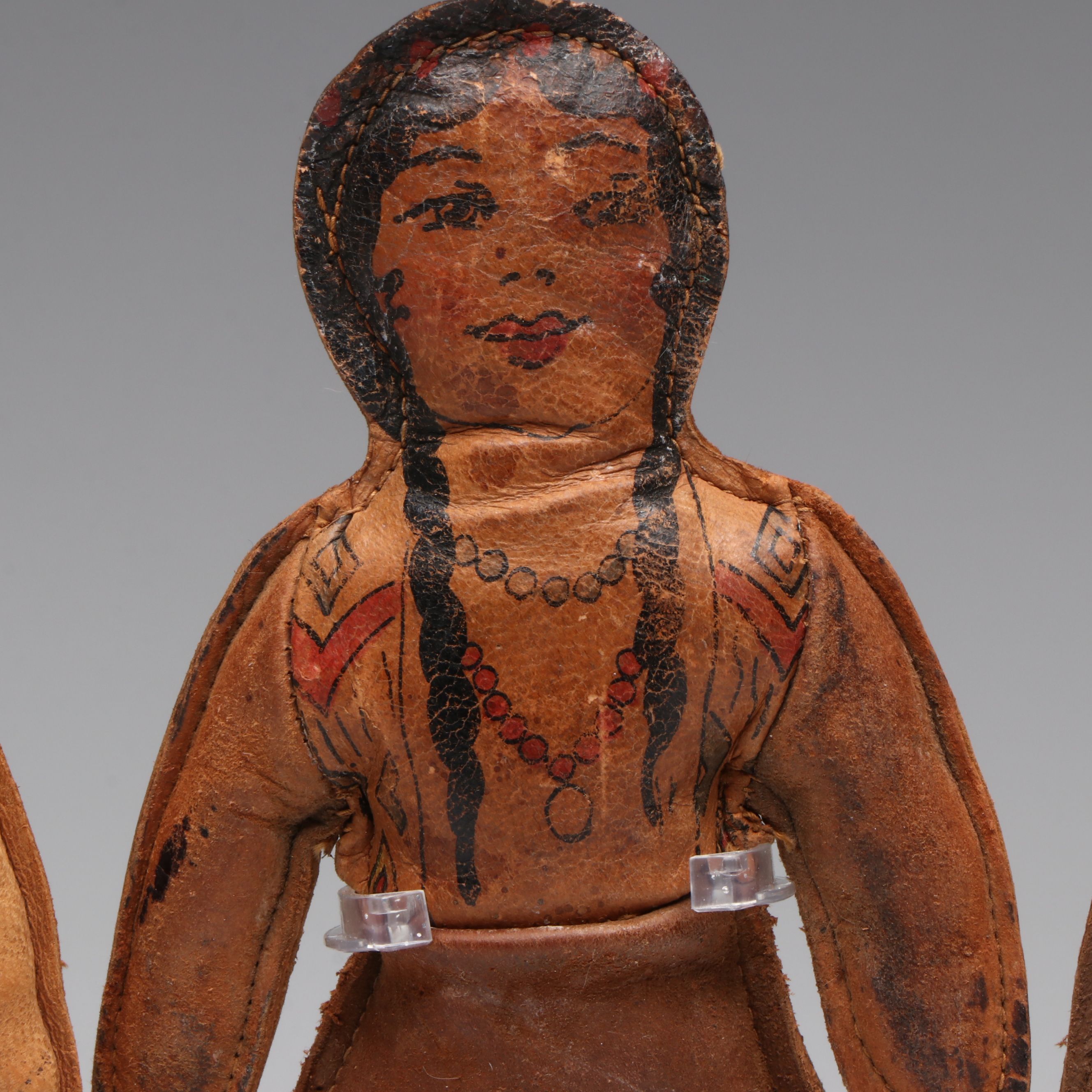 Trip Native American Leather Dolls, Circa 19th to 20th Century