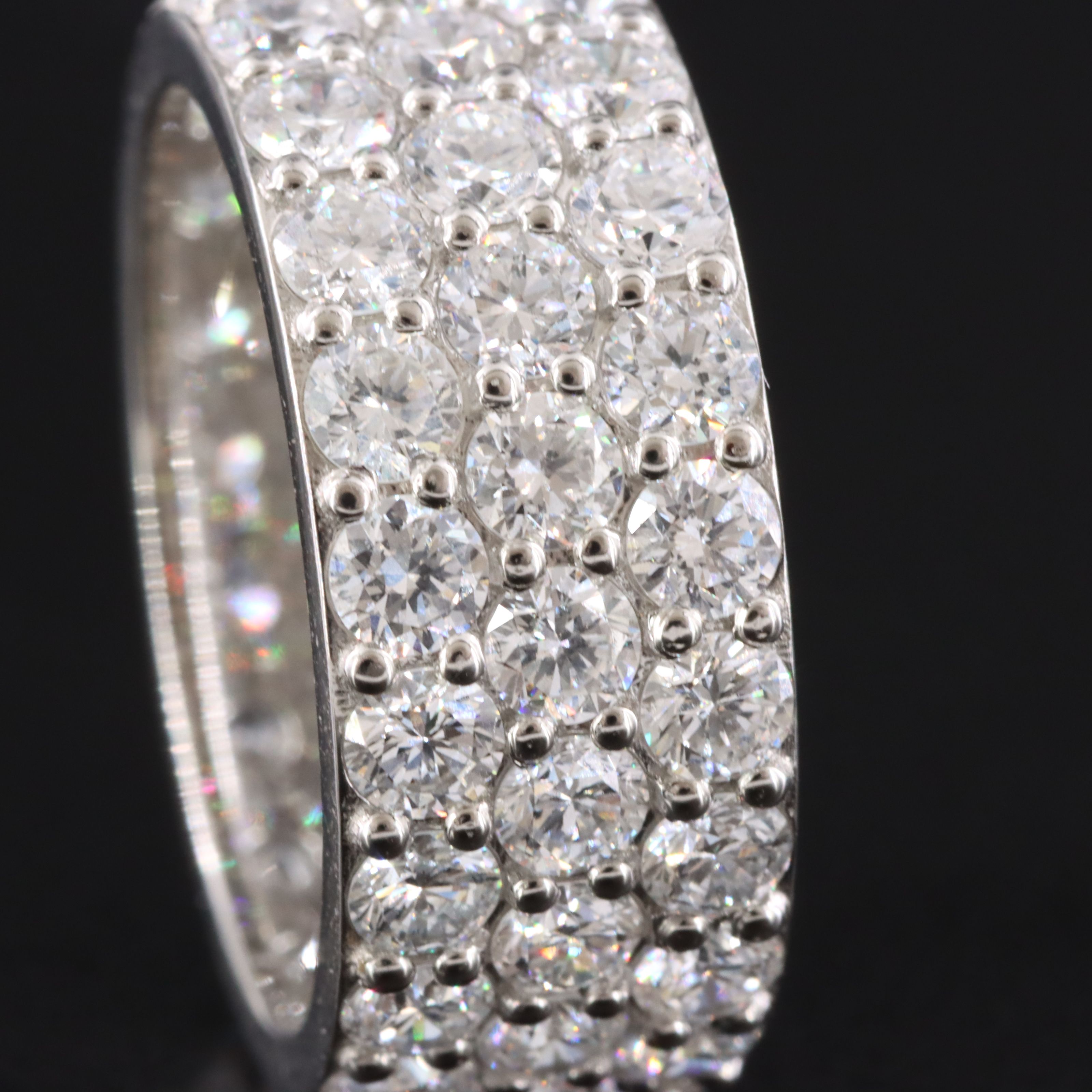 Platinum 5.47 CTW Lab Grown Diamond Eternity Band