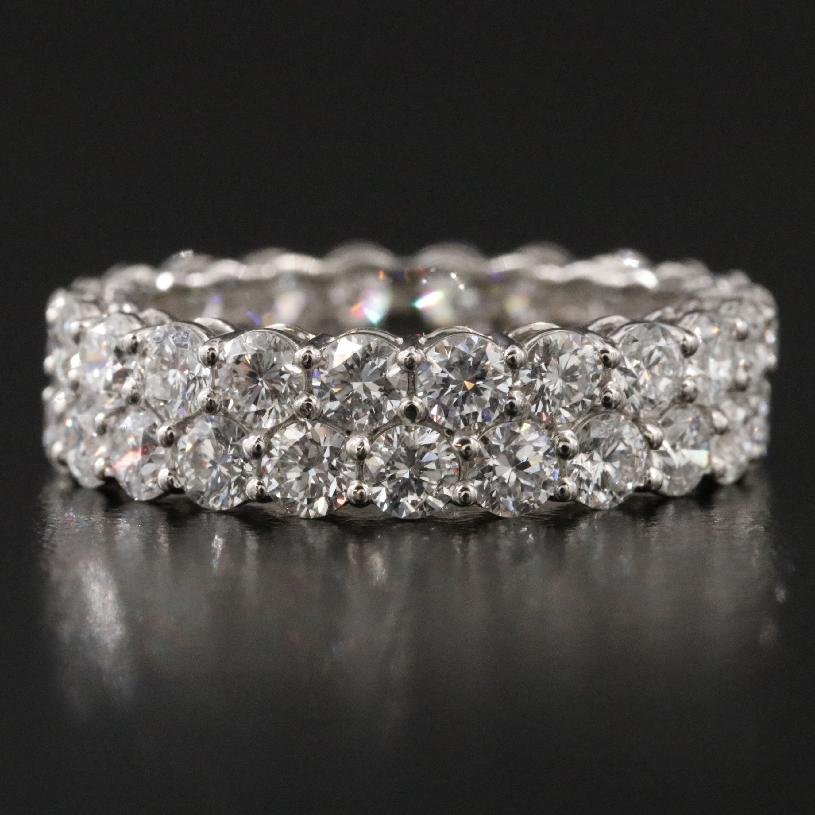 Platinum 4.30 CTW Lab Grown Diamond Eternity Band