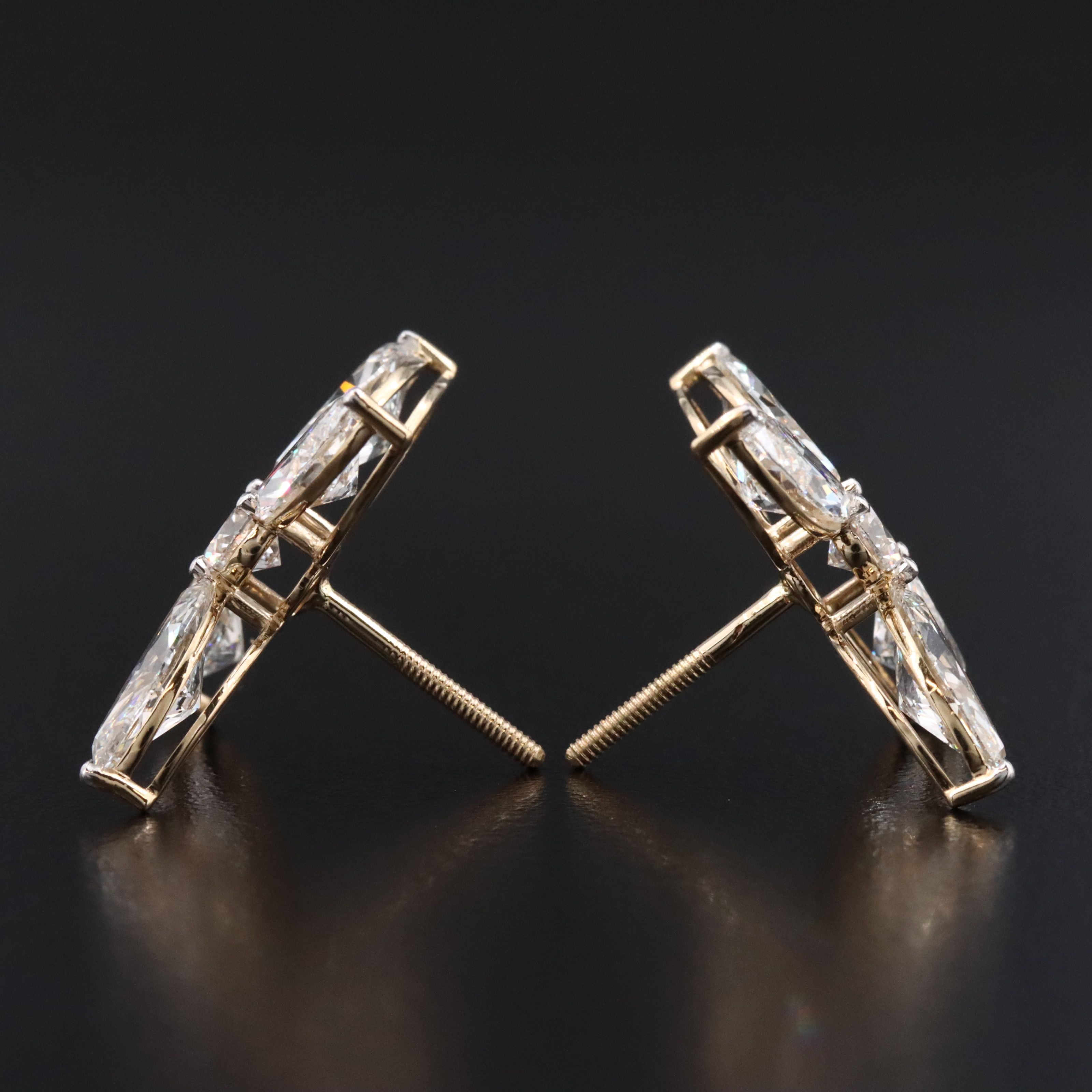 14K 6.43 CTW Lab Grown Diamond Earrings